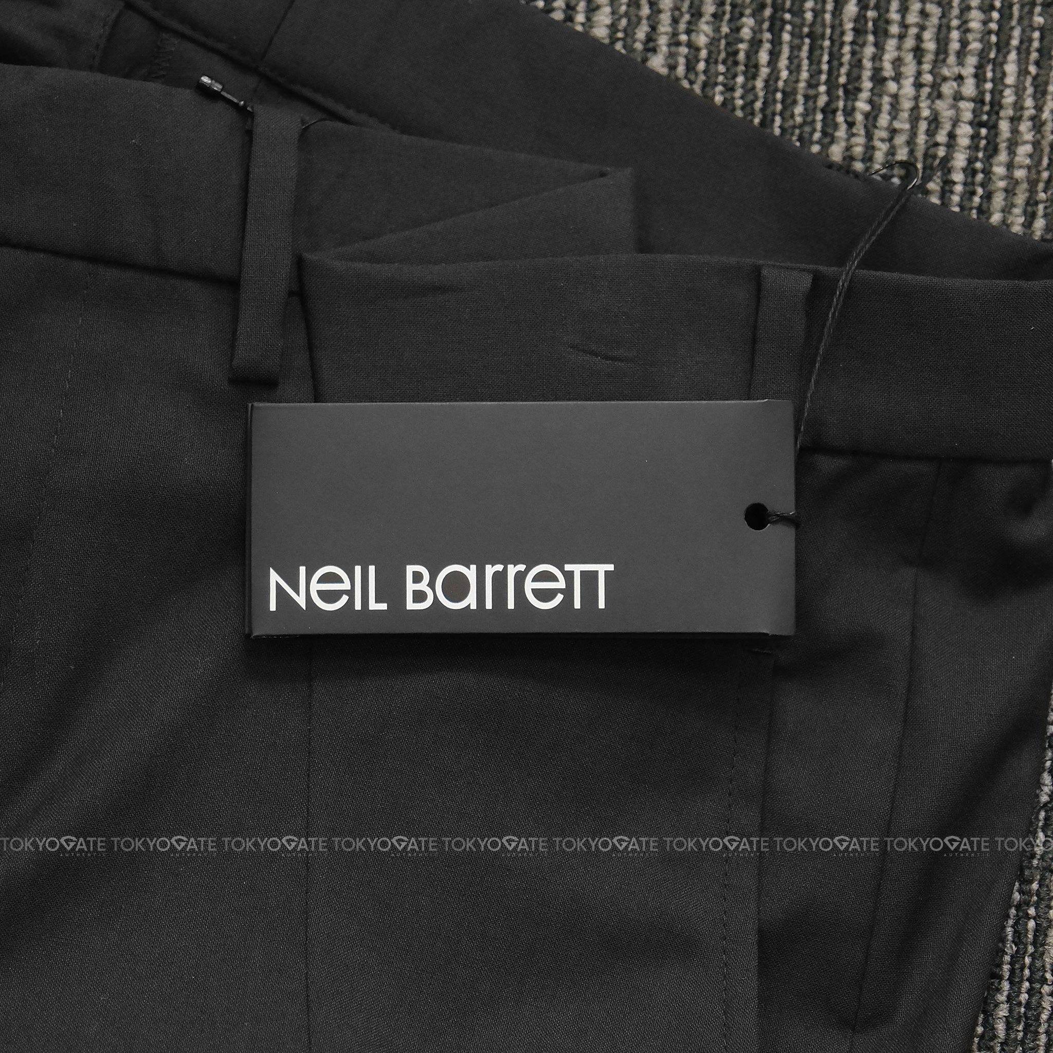 Quần âu Neil Barrett BPA776 Black Slim Fit