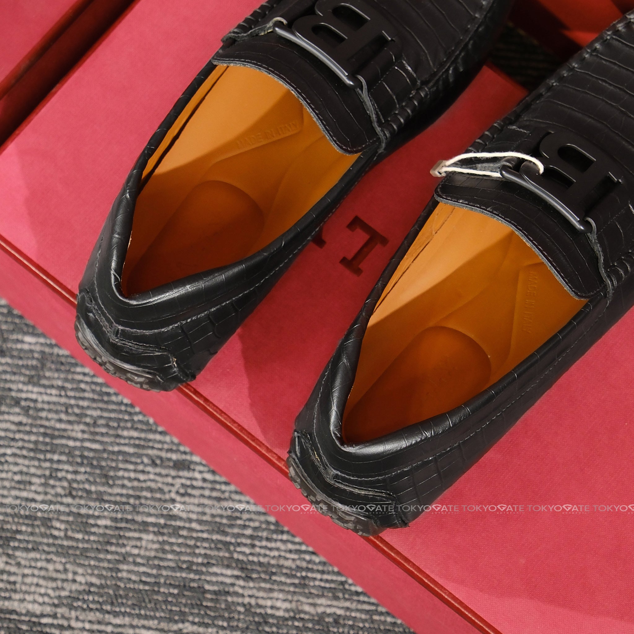 Giày Bally Pilatus Driving Shoes Black Calf Leather