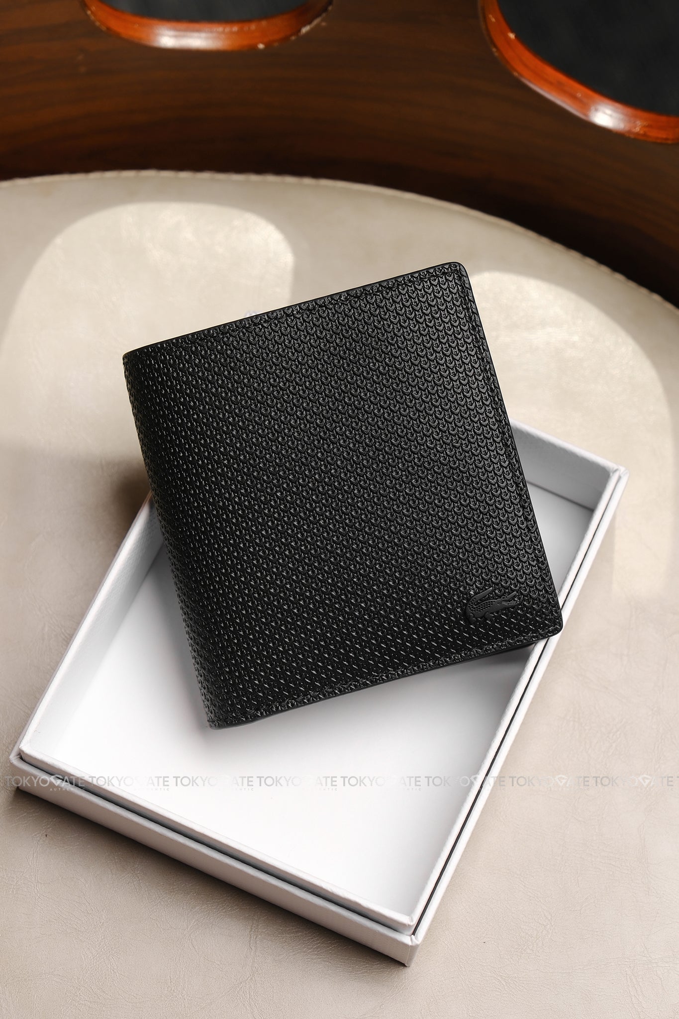 Ví Lacoste NH4568CE 000 Chantaco Leather in Black