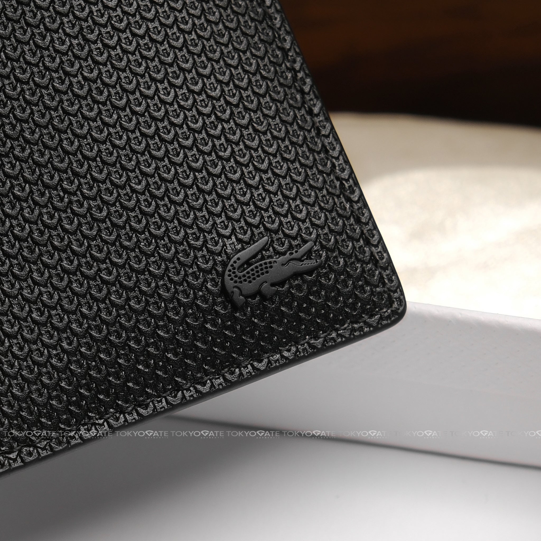 Ví Lacoste NH4568CE 000 Chantaco Leather in Black