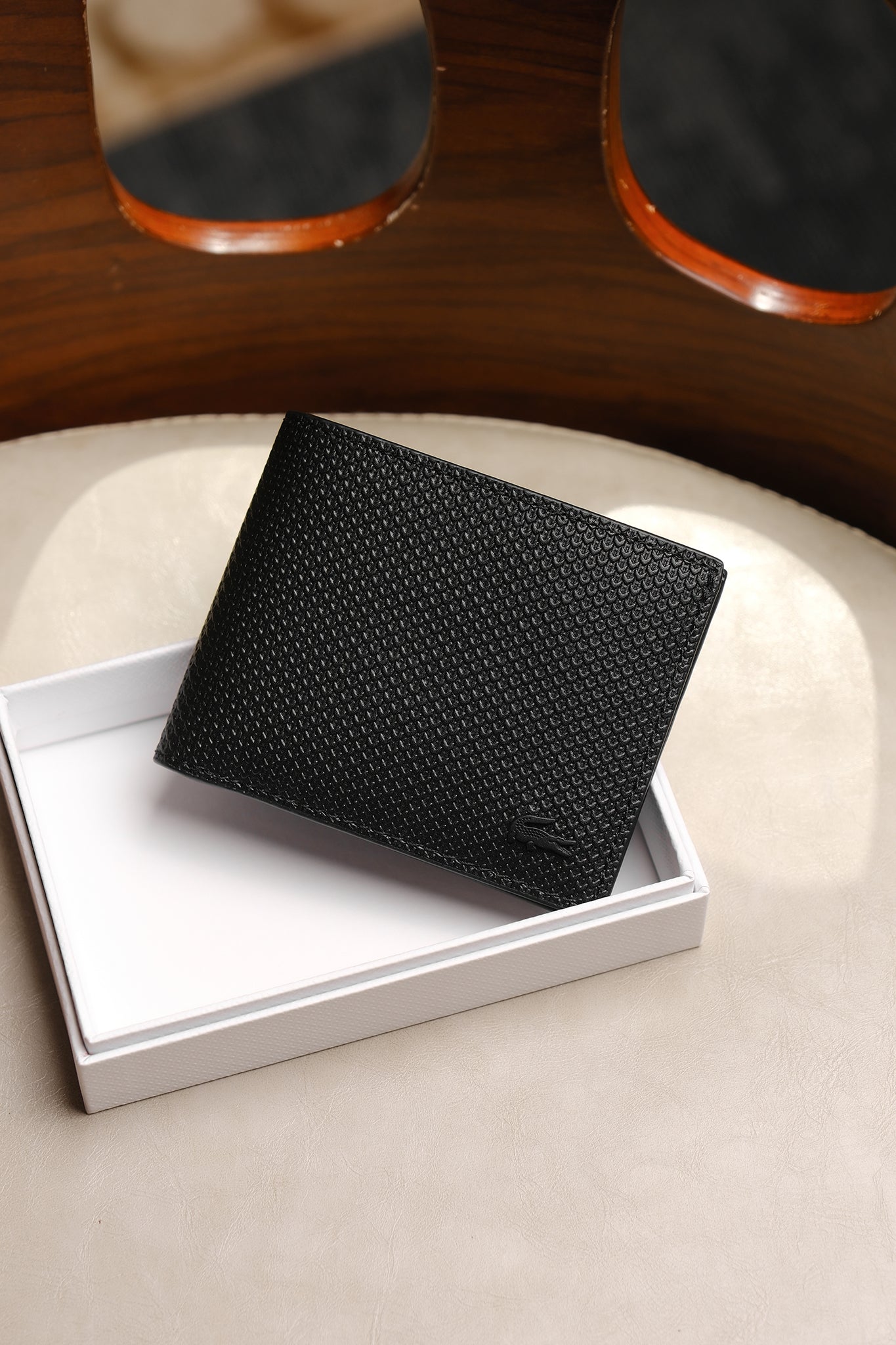 Ví nam Lacoste NH2824CE 000 Small Piqué Leather Chantaco Billfold