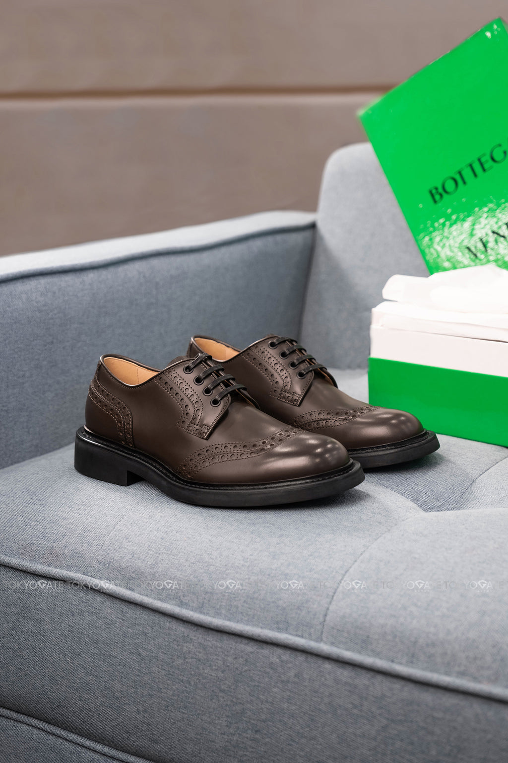 Giày Bottega Veneta 651308 V00H0 2059 Lace-Up Leather Shoes