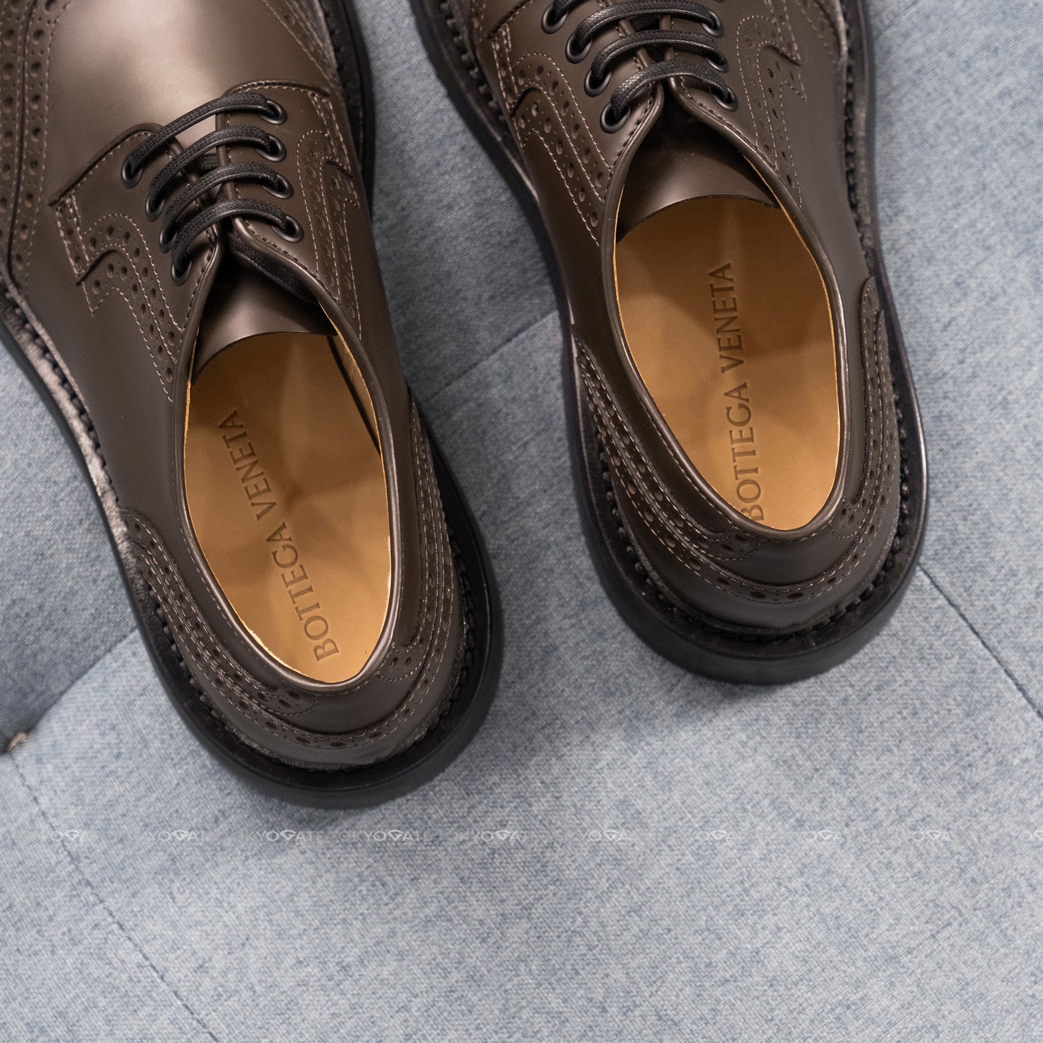 Giày Bottega Veneta 651308 V00H0 2059 Lace-Up Leather Shoes