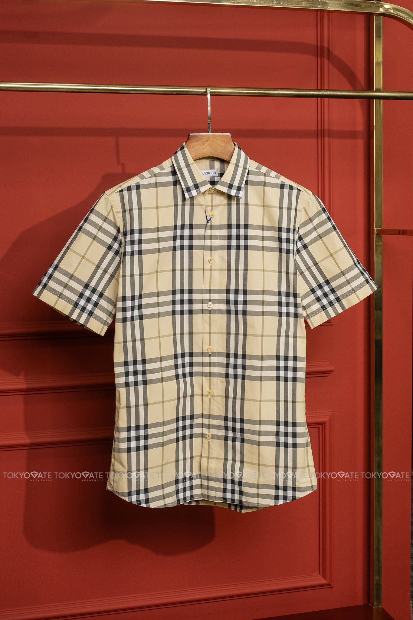 Áo sơ mi Burberry SS Shefford Grain IP Check Slim Fit