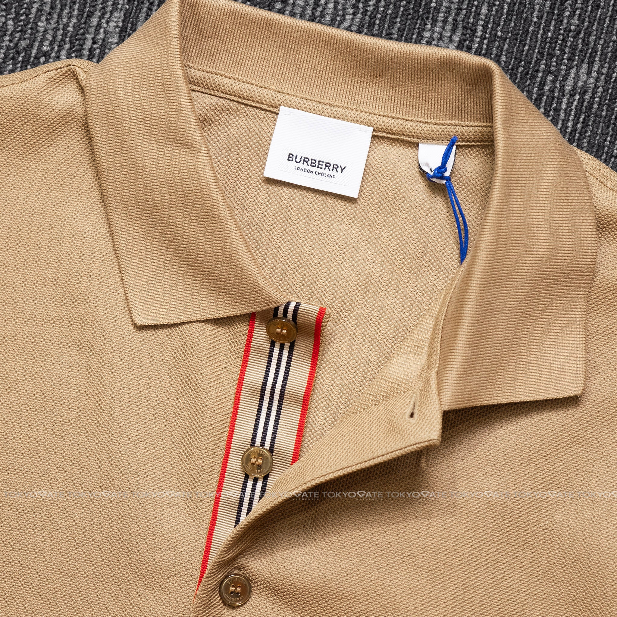 Áo polo Burberry SS Hartford BBY Camel Slim Fit