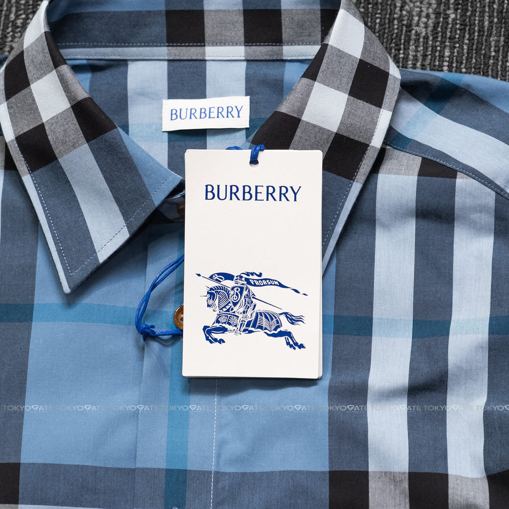 Áo sơ mi Burberry LS Claverdon Blue Jade Slim Fit