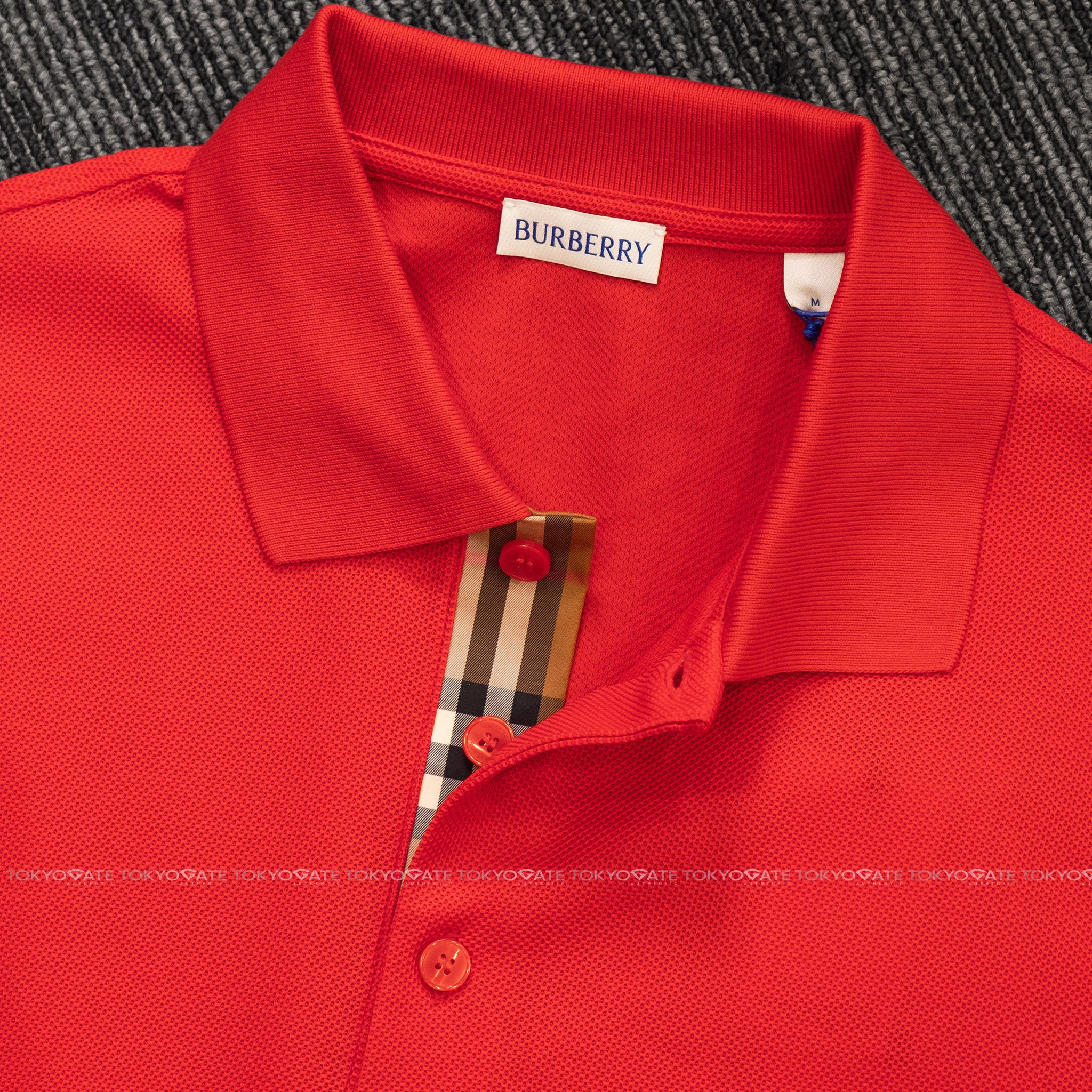 Áo polo Burberry SS Hartford Pillar Slim Fit
