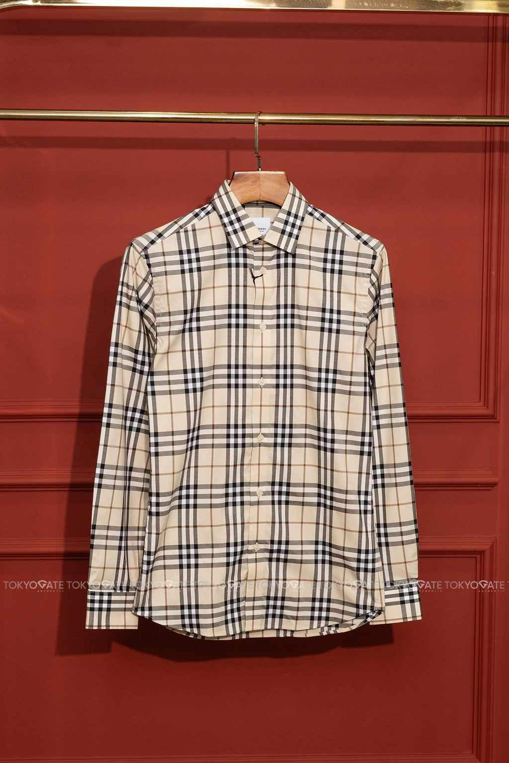 Áo sơ mi Burberry LS Shefford Modern Beige Slim Fit