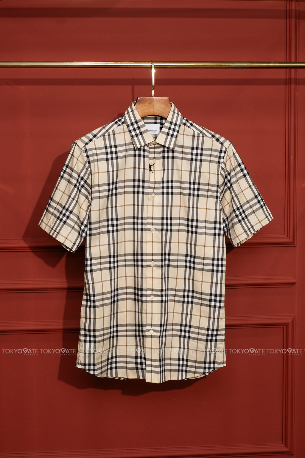 Áo sơ mi Burberry SS Shefford Modern Beige Slim Fit