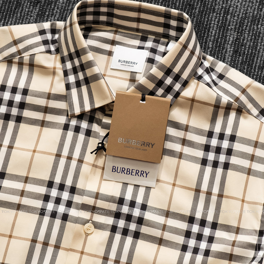 Áo sơ mi Burberry SS Shefford Modern Beige Slim Fit