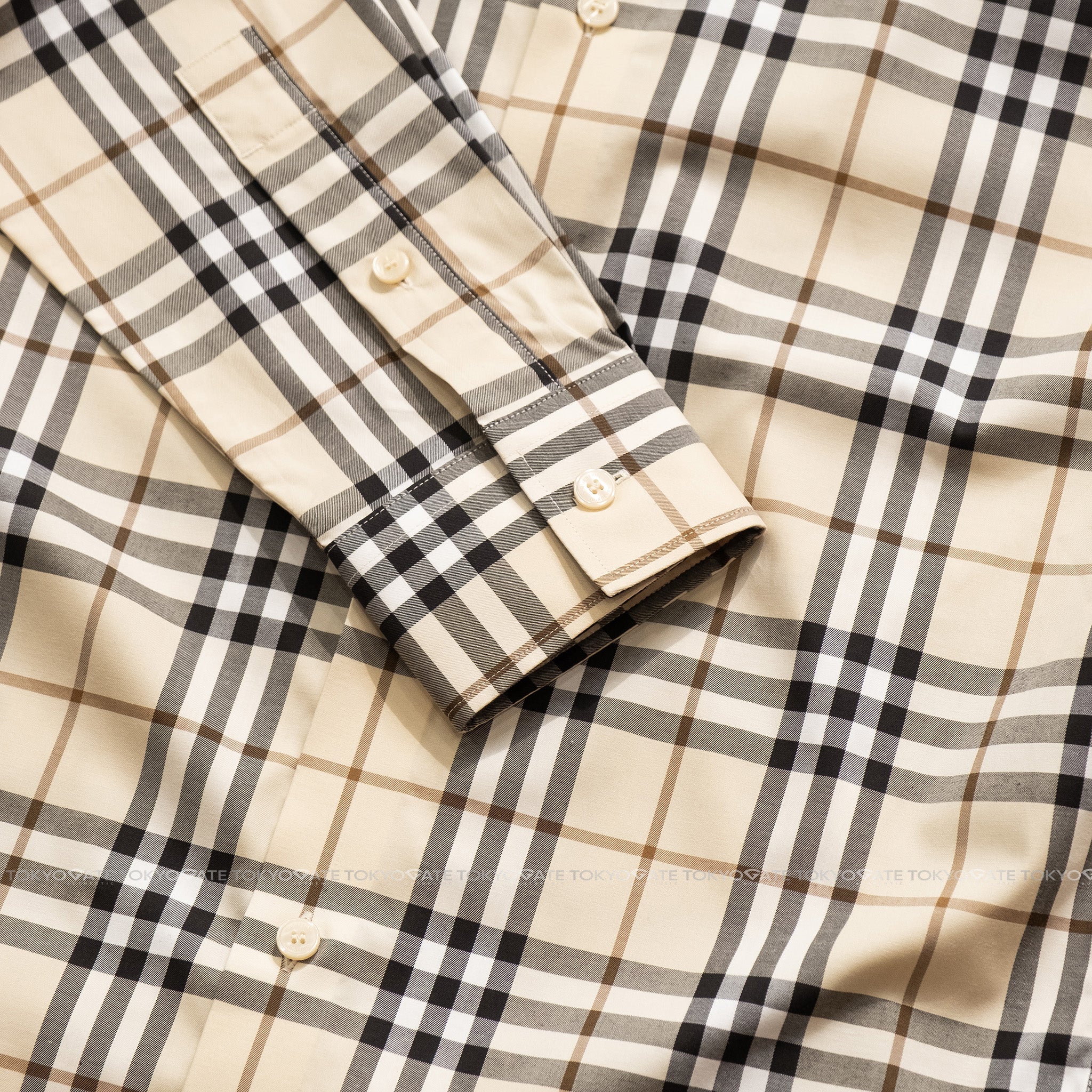 Sơ mi Burberry LS Shefford Modern Beige Slim Fit