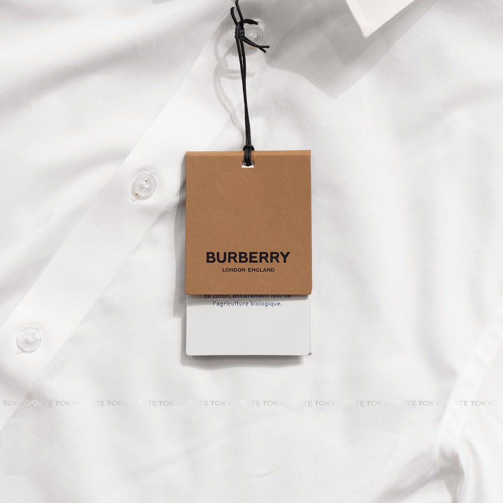 Áo sơ mi Burrbery SS Shefford Optic White Slim Fit