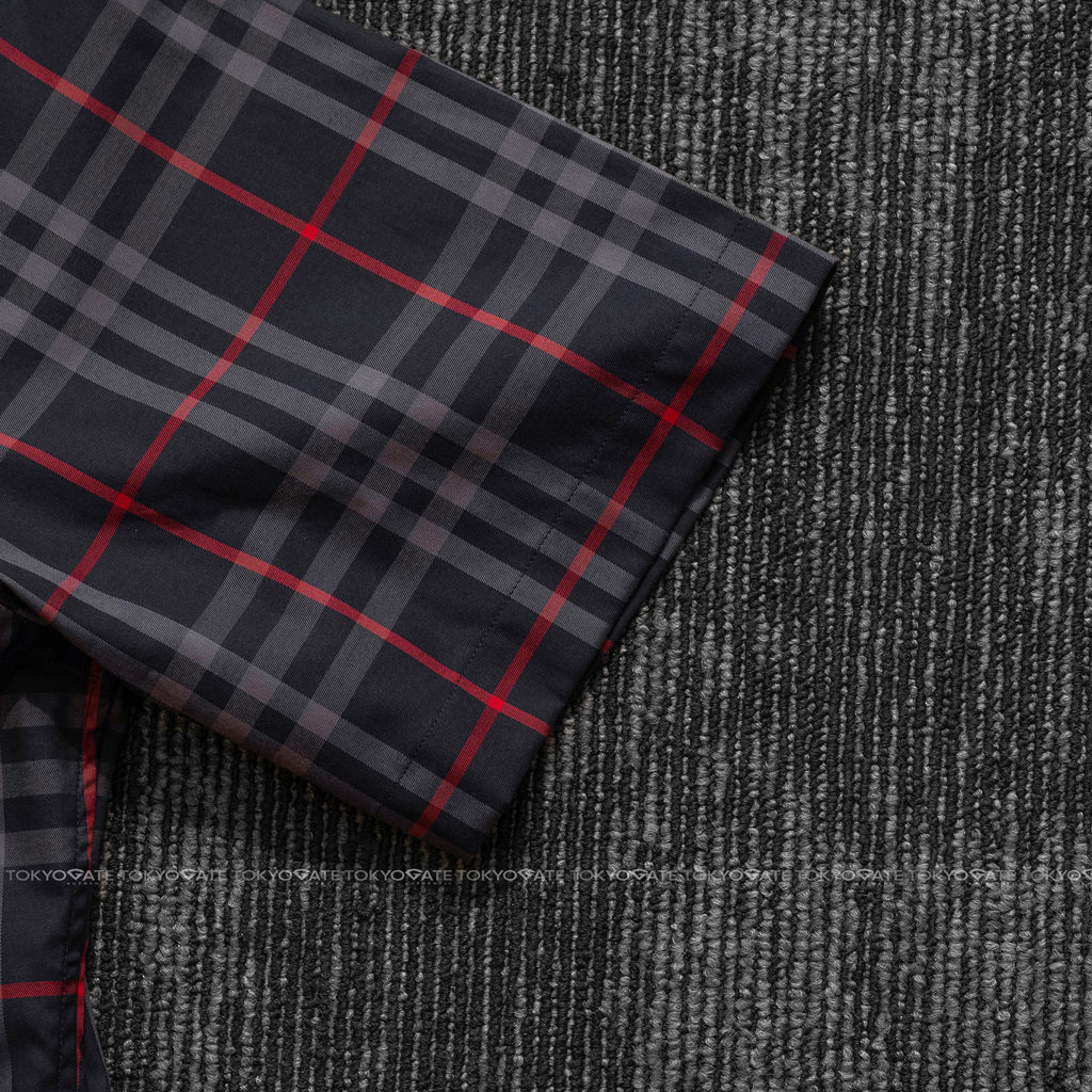 Áo sơ mi Burberry SS Shefford Navy Grey Slim Fit