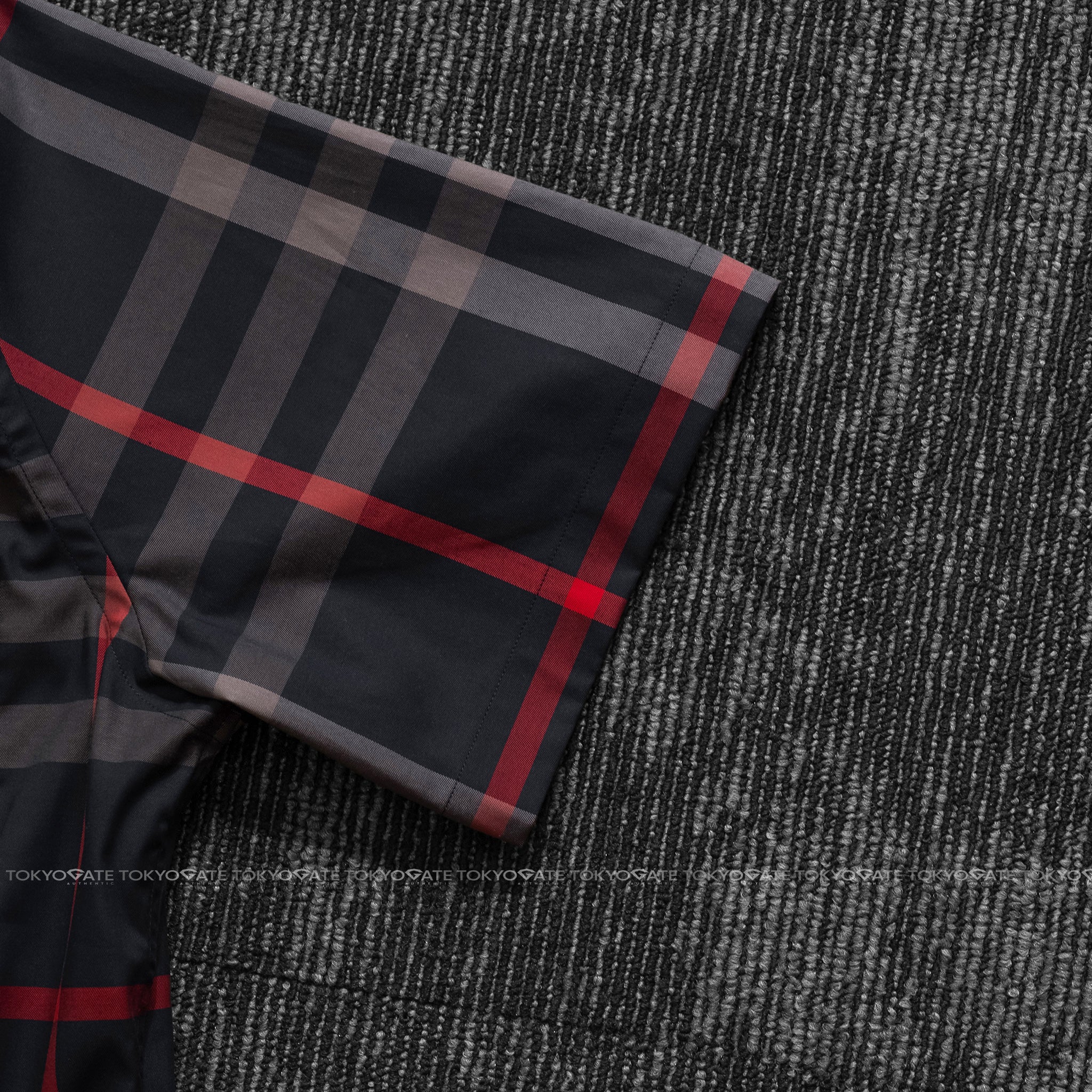 Áo sơ mi Burberry SS Claverdon Navy Grey Slim Fit