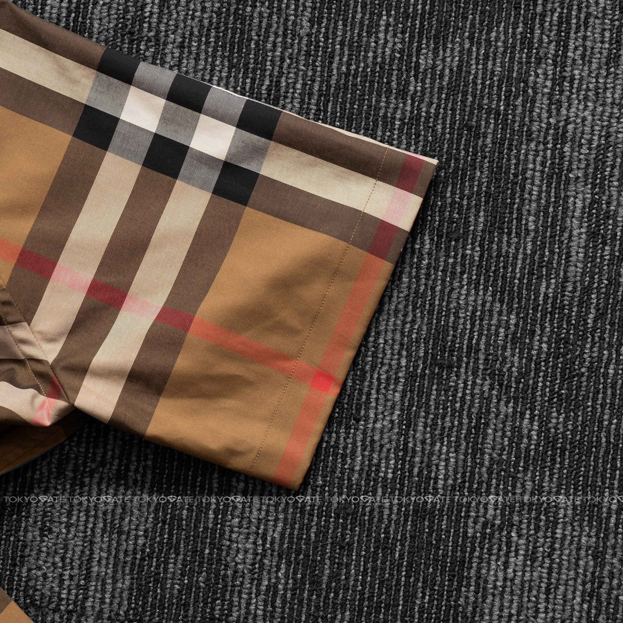 Áo sơ mi Burberry SS Claverdon Taupe Brown Slim Fit