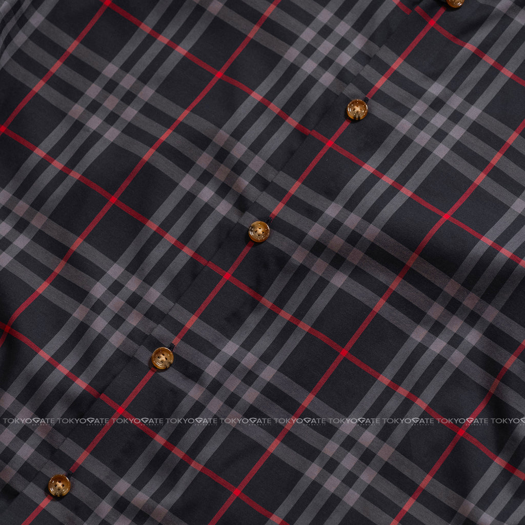 Áo sơ mi Burberry SS Shefford Navy Grey Slim Fit