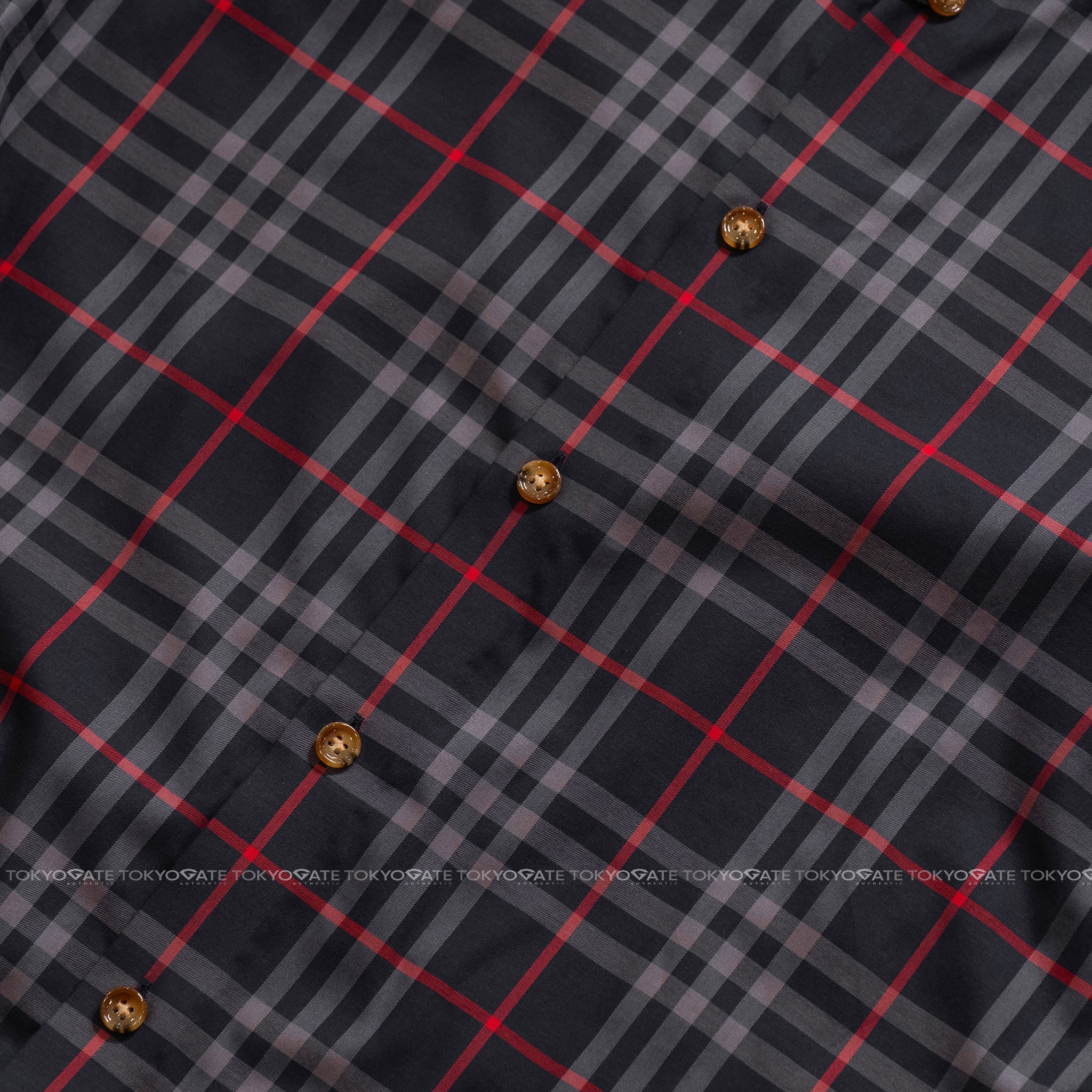 Áo sơ mi Burberry SS Shefford Navy Grey Slim Fit