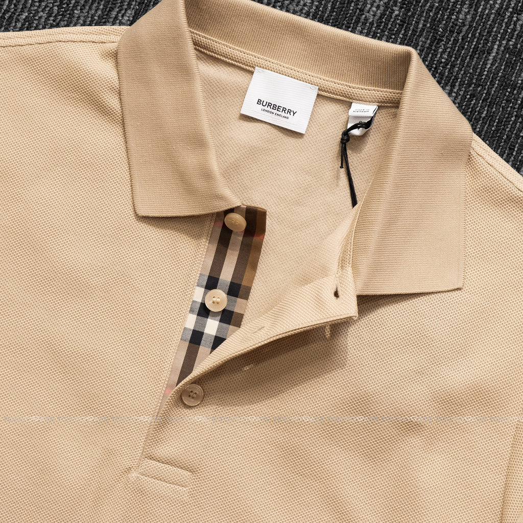 Áo polo Burberry SS Hartford Soft Fawn Slim Fit