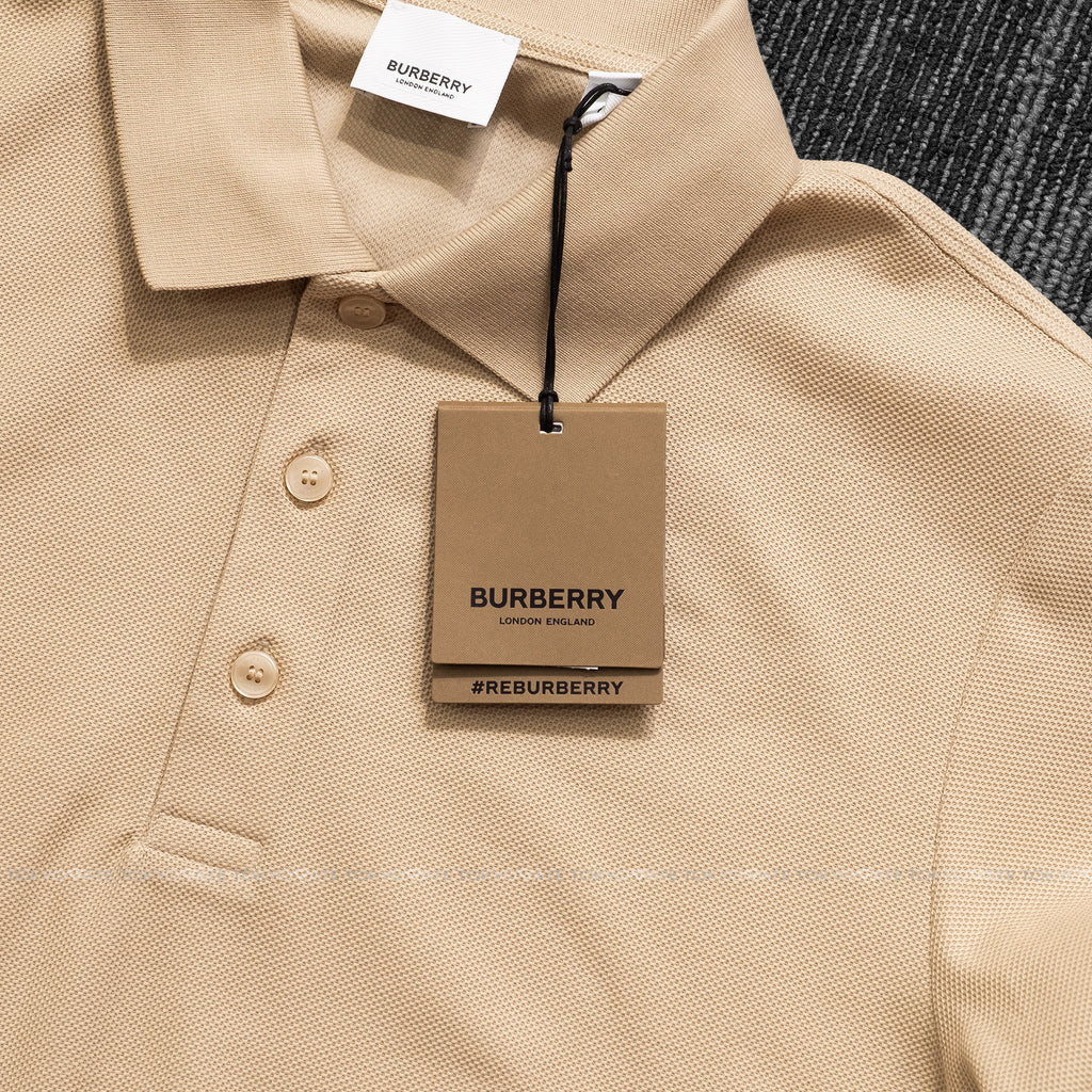 Áo polo Burberry SS Hartford Soft Fawn Slim Fit