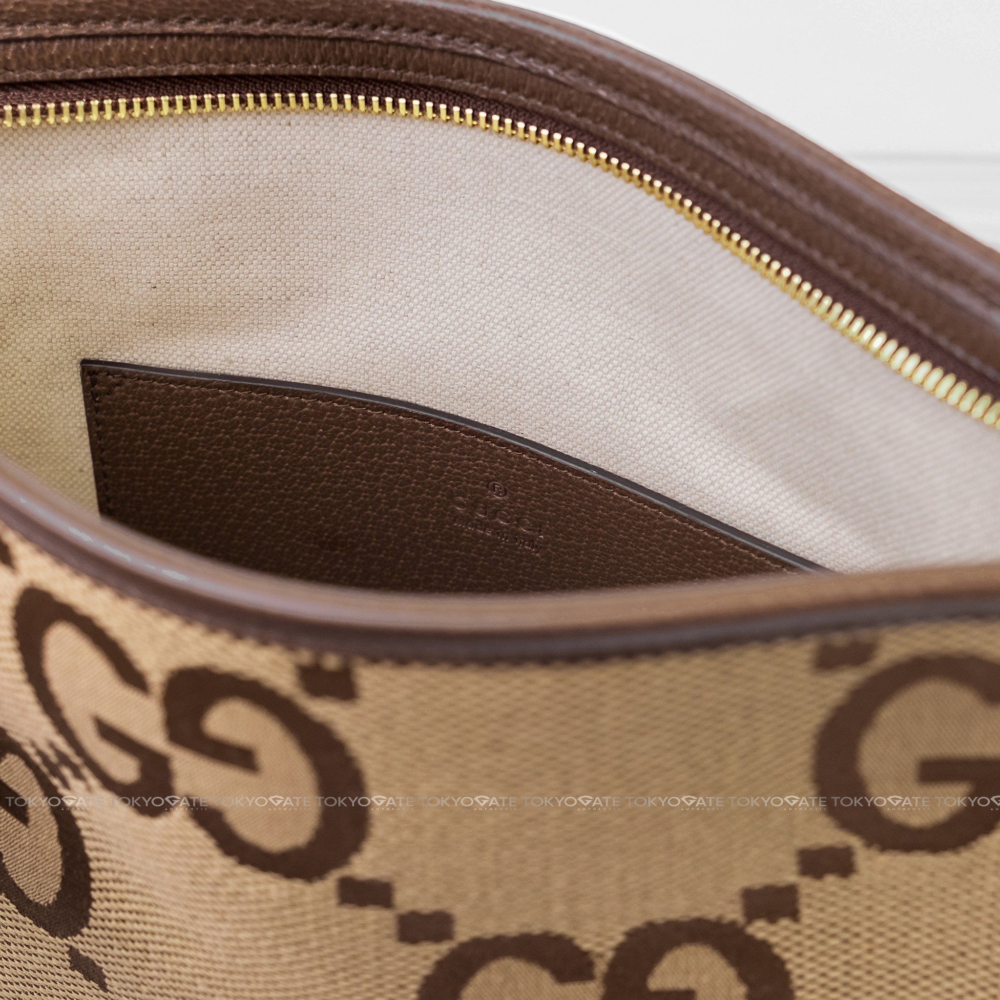 Clutch Gucci 699318 UKMBG 2572 Jumbo GG Pouch Camel