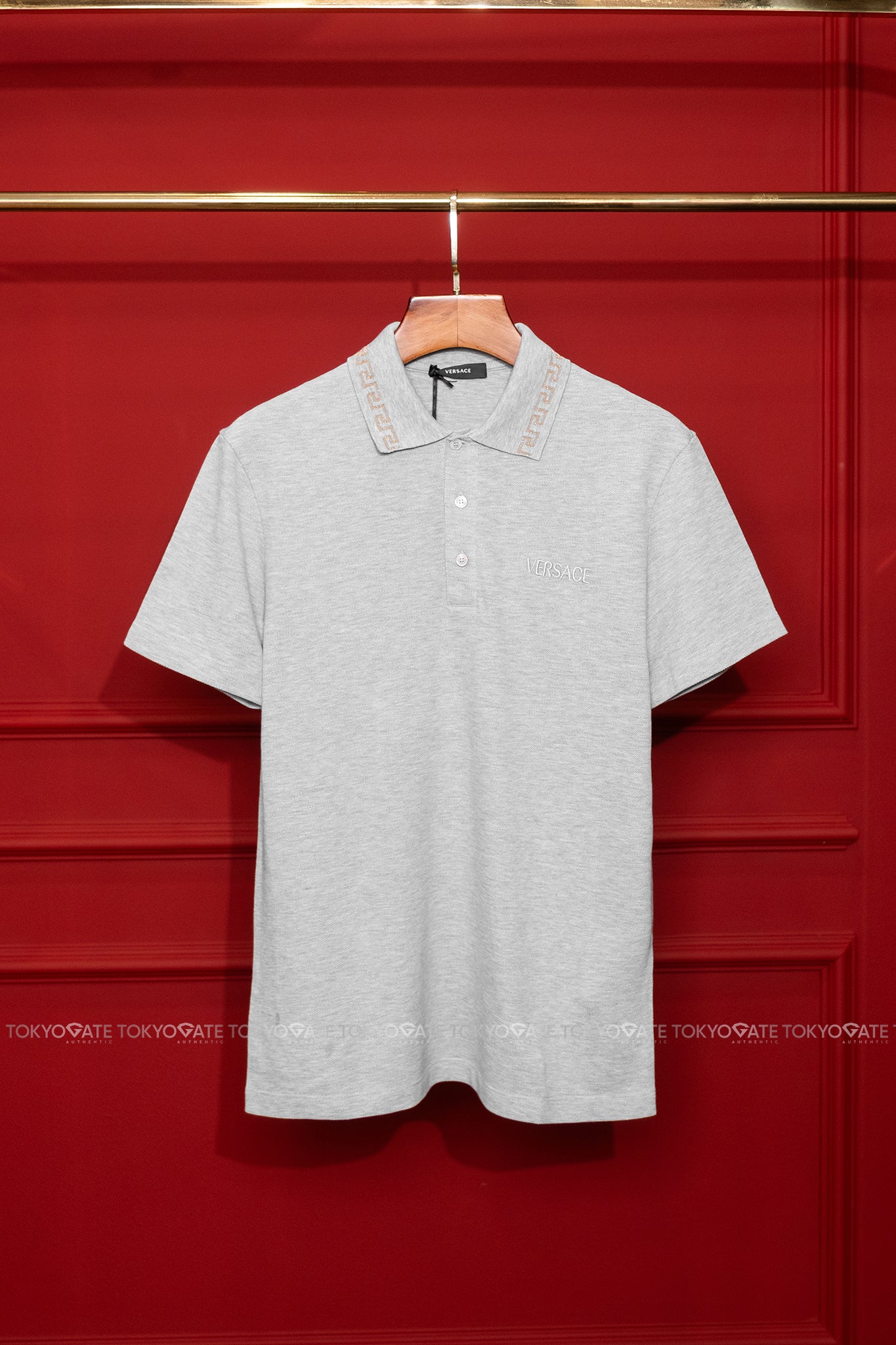 Áo polo Versace 1011851 A231377 2B130N Grey Regular Fit