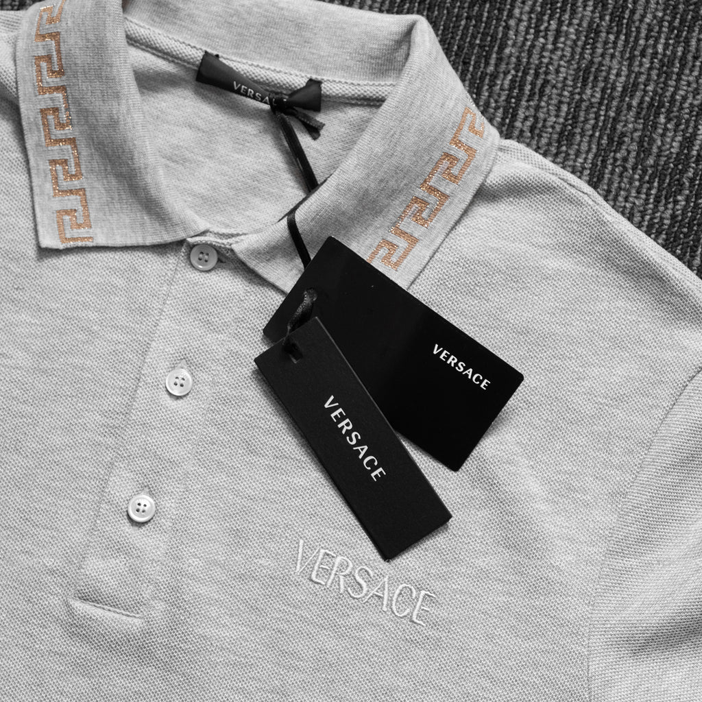 Áo polo Versace 1011851 A231377 2B130N Grey Regular Fit