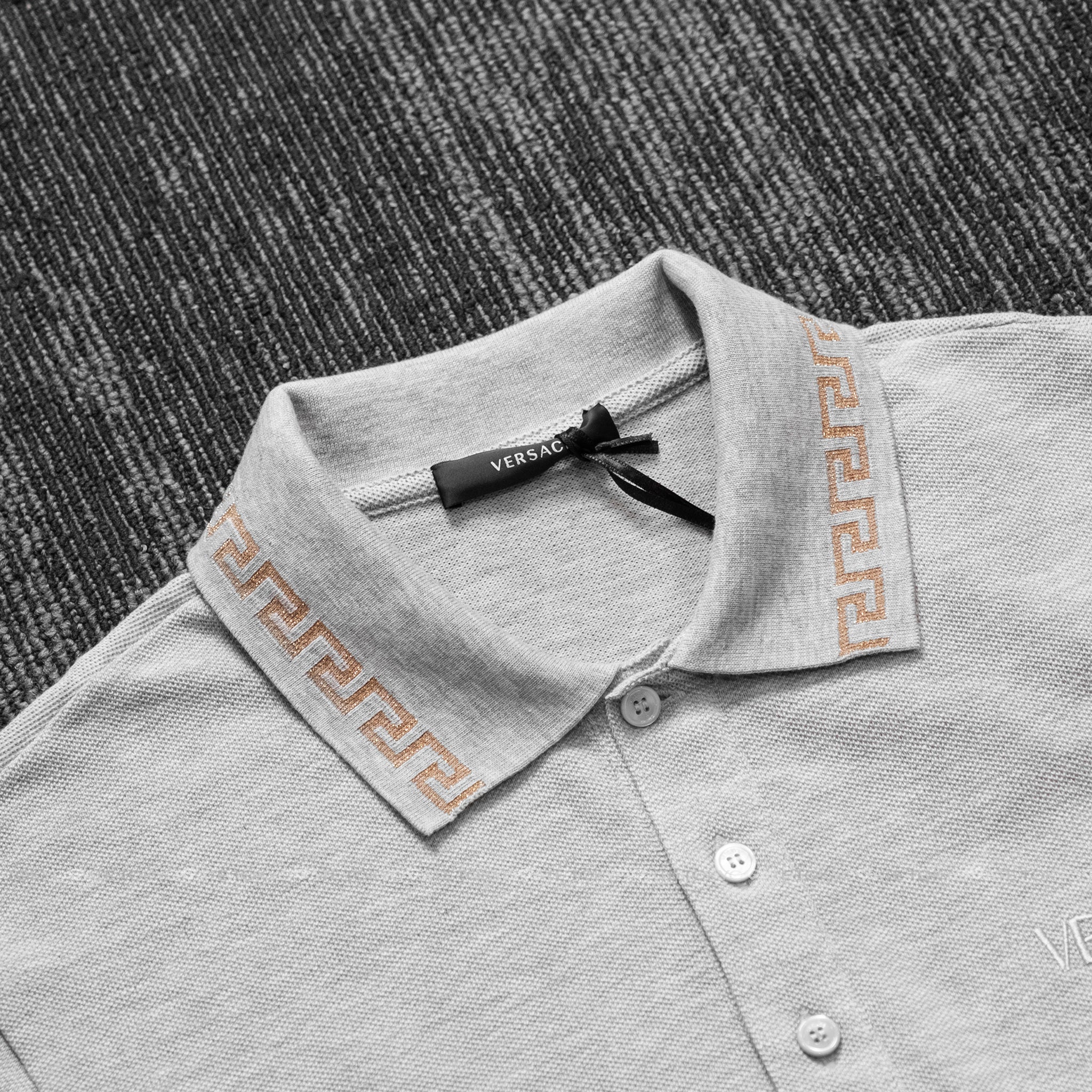 Áo polo Versace 1011851 A231377 2B130N Grey Regular Fit