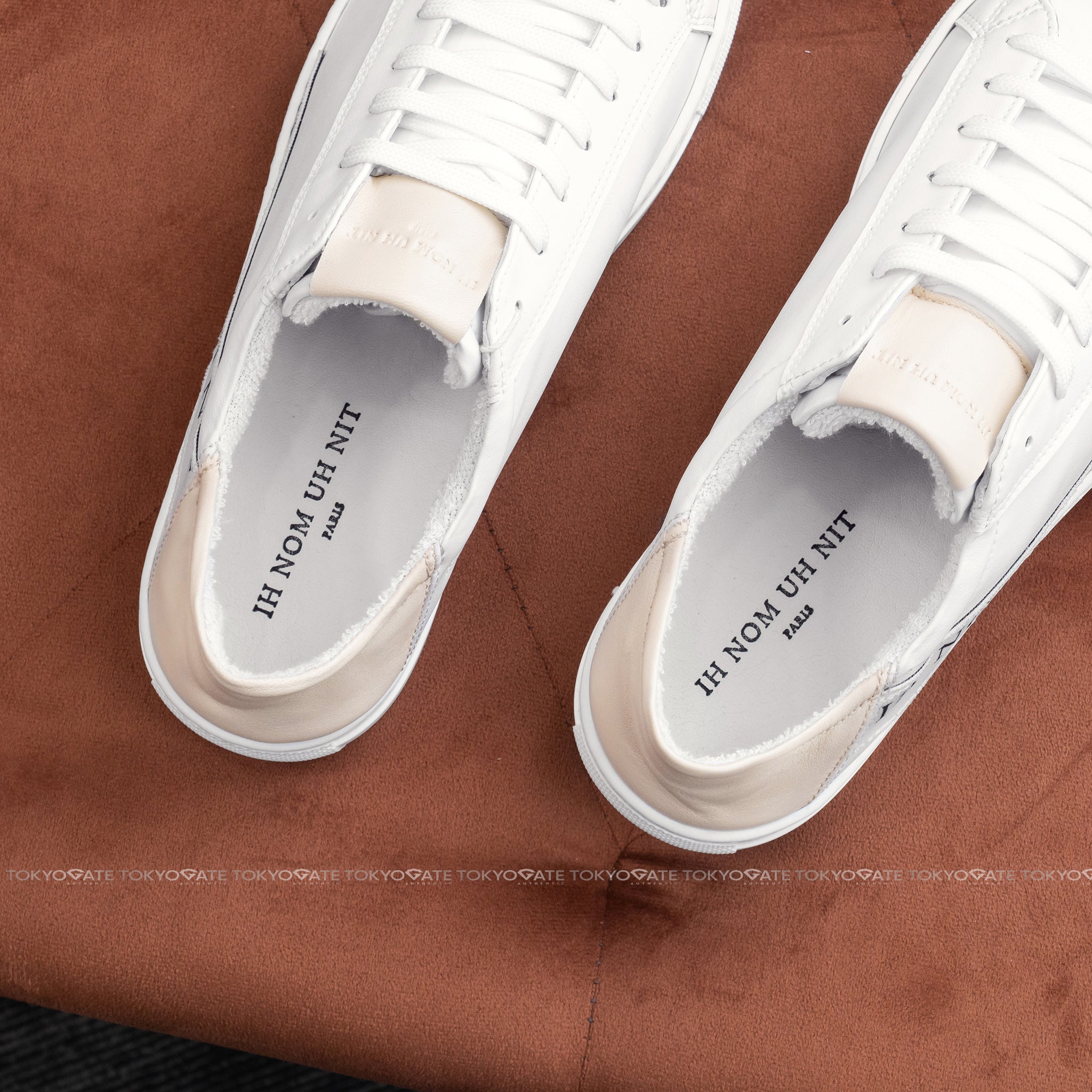 Giày sneaker Ih Nom Uh Nit NMS20743 Easy Tennis White Beige