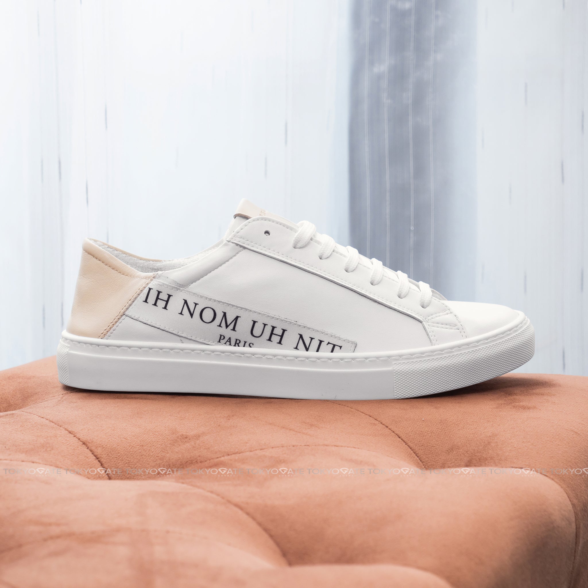 Giày sneaker Ih Nom Uh Nit NMS20743 Easy Tennis White Beige