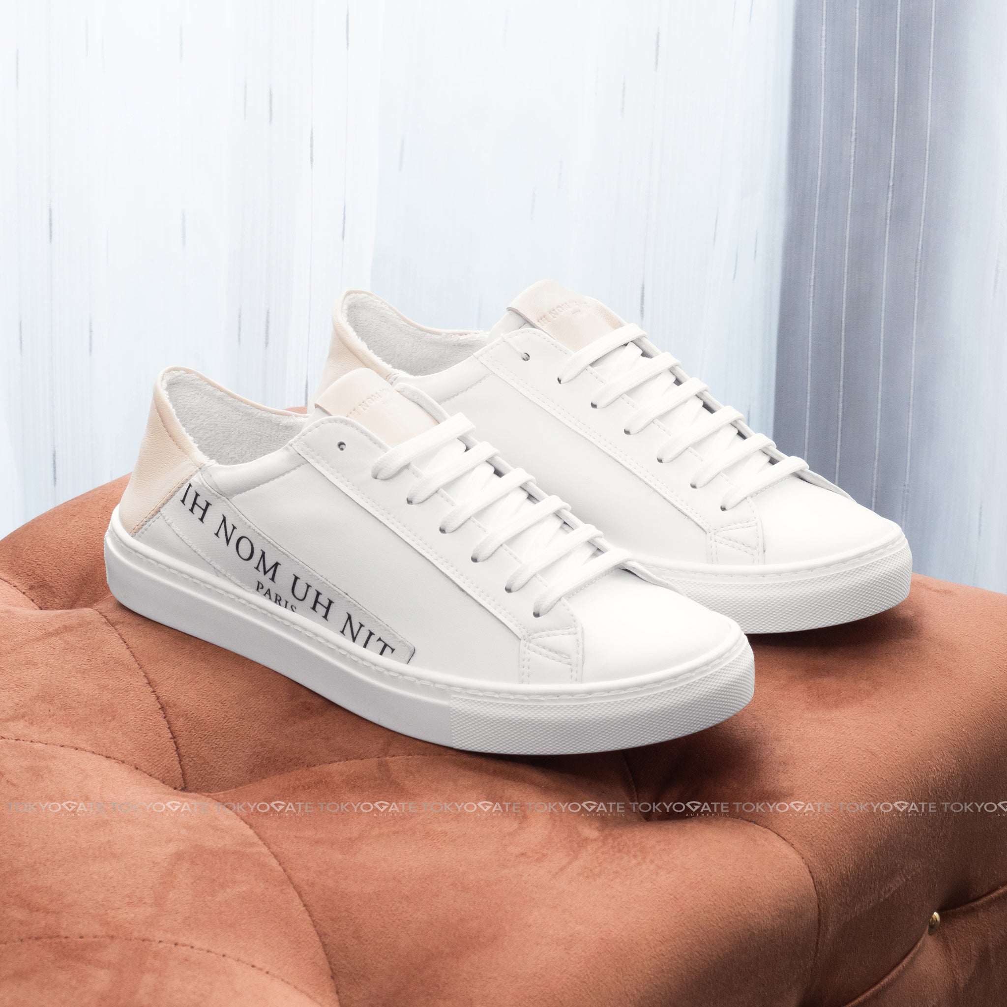 Giày sneaker Ih Nom Uh Nit NMS20743 Easy Tennis White Beige