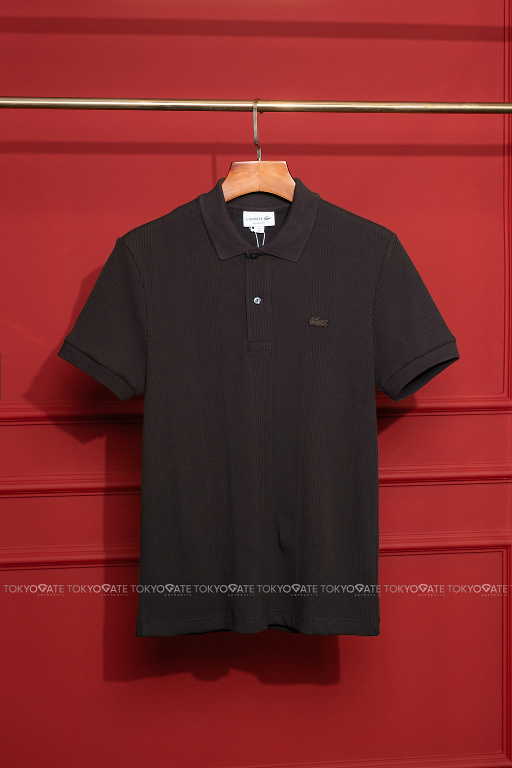Áo polo Lacoste DH2195 3LA Regular Fit Ribbed Knit Polo Shirt