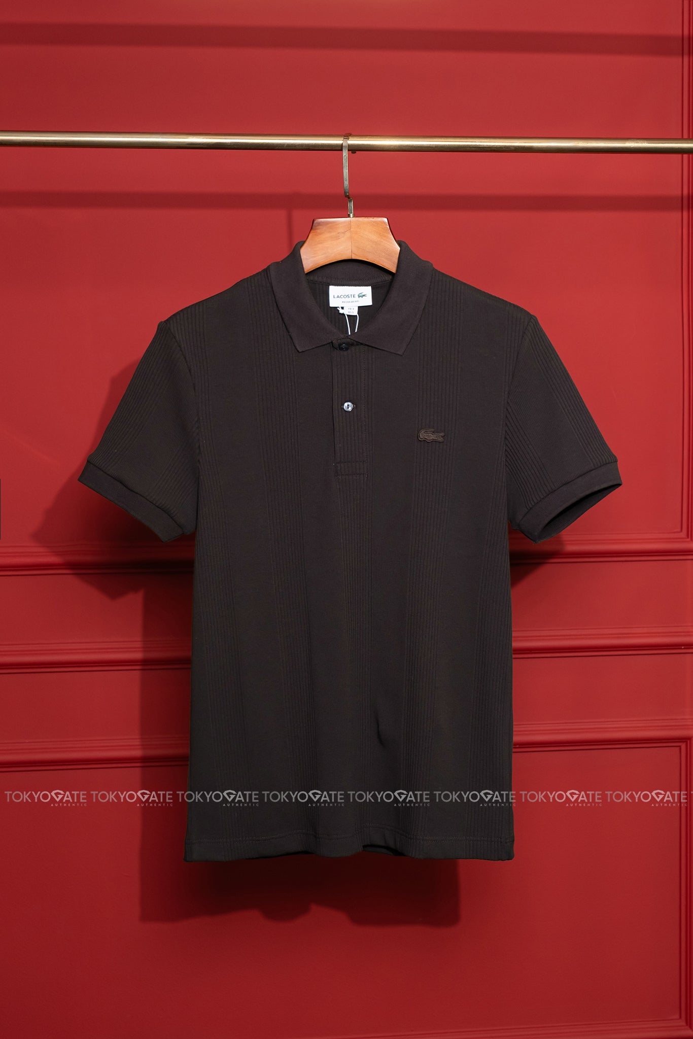 Áo polo Lacoste DH2195 3LA Regular Fit Ribbed Knit Polo Shirt