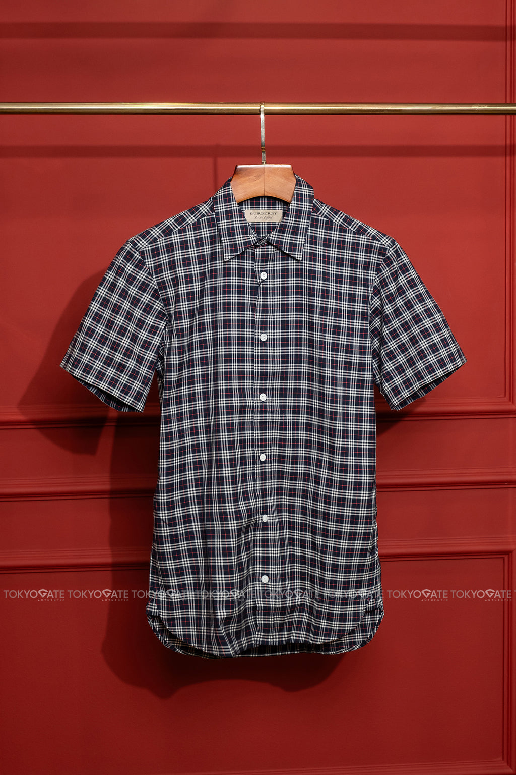 Áo sơ mi Burberry 8003480 Edward Navy IP Check Regular Fit