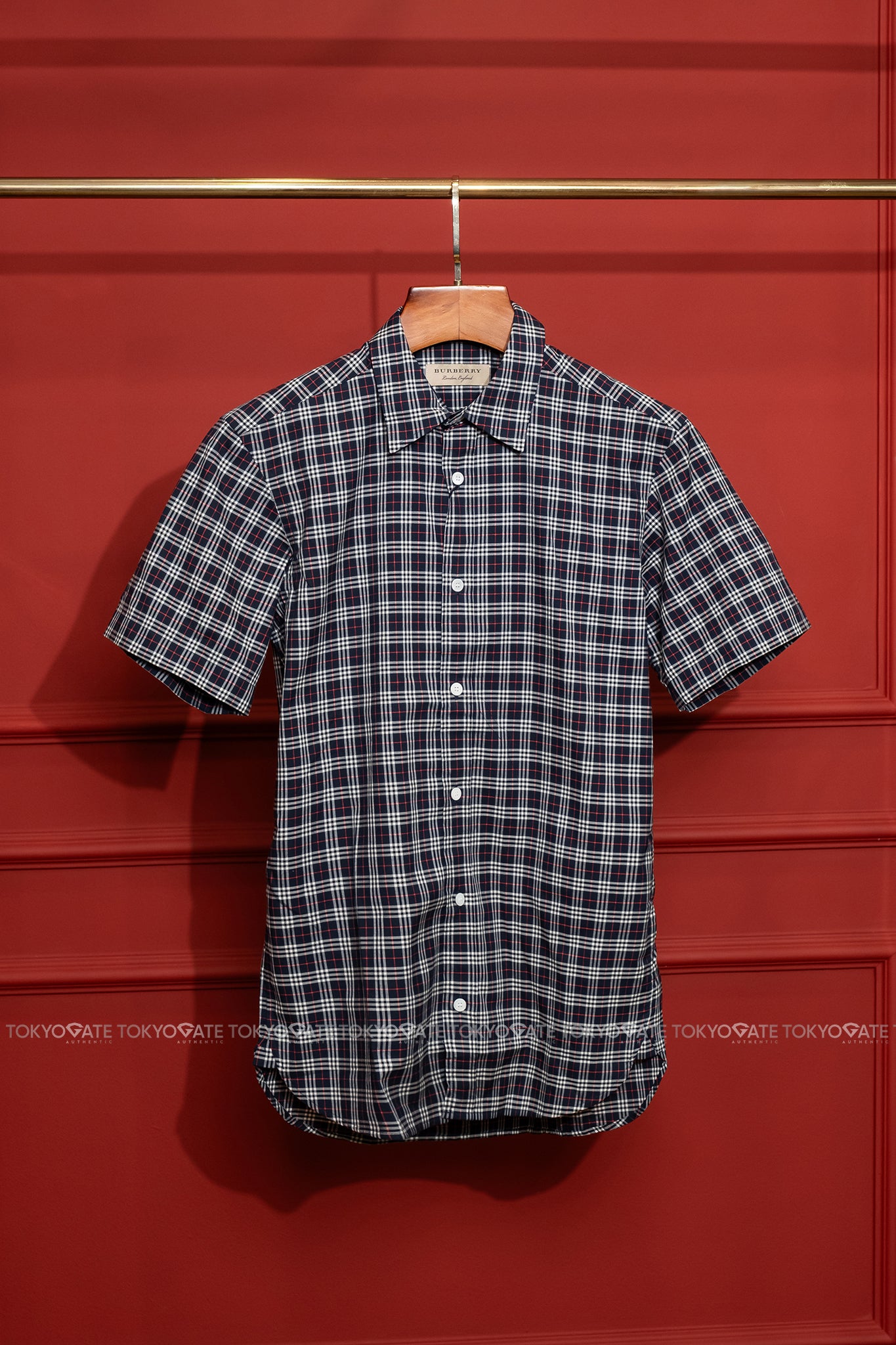 Áo sơ mi Burberry 8003480 Edward Navy IP Check Regular Fit