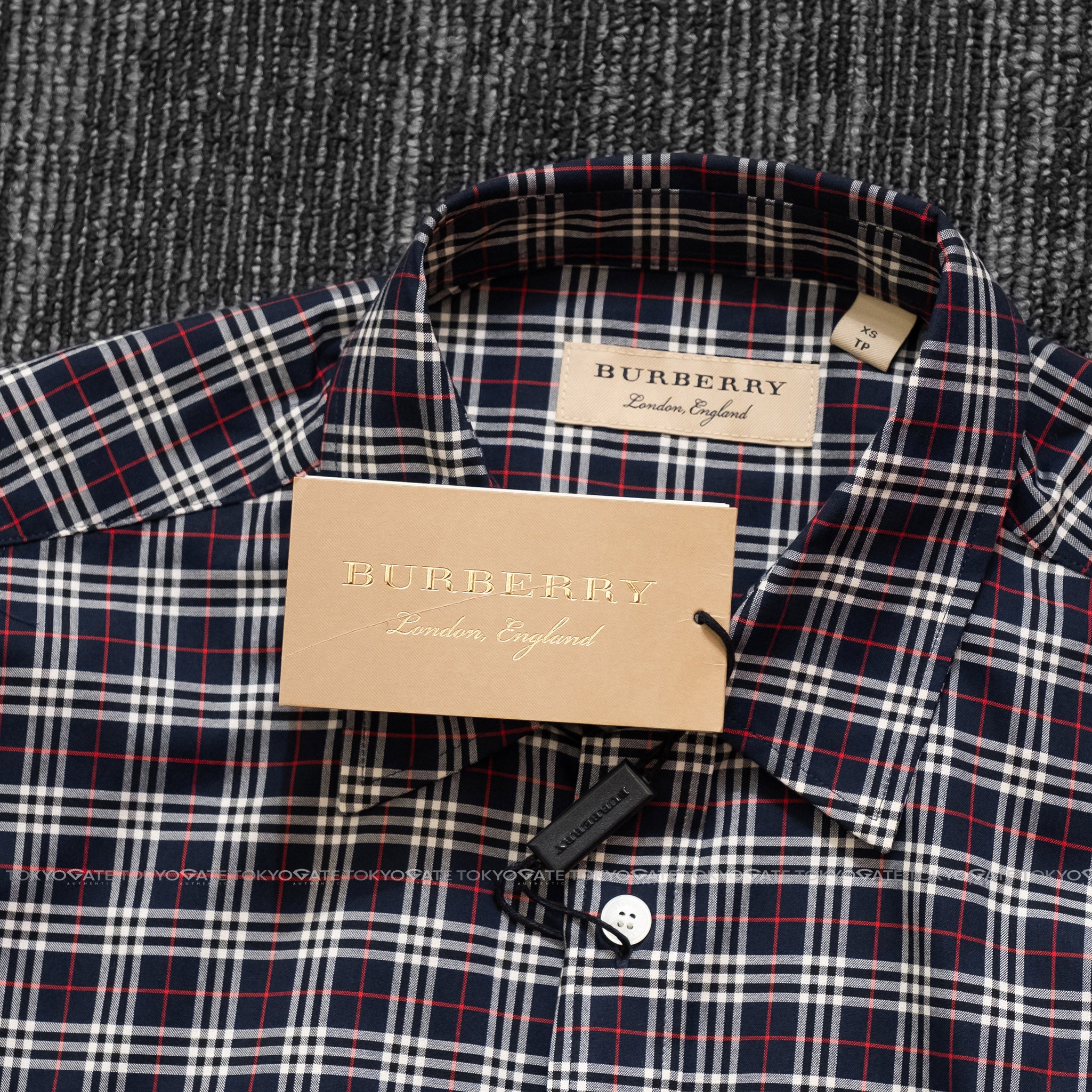 Áo sơ mi Burberry 8003480 Edward Navy IP Check Regular Fit