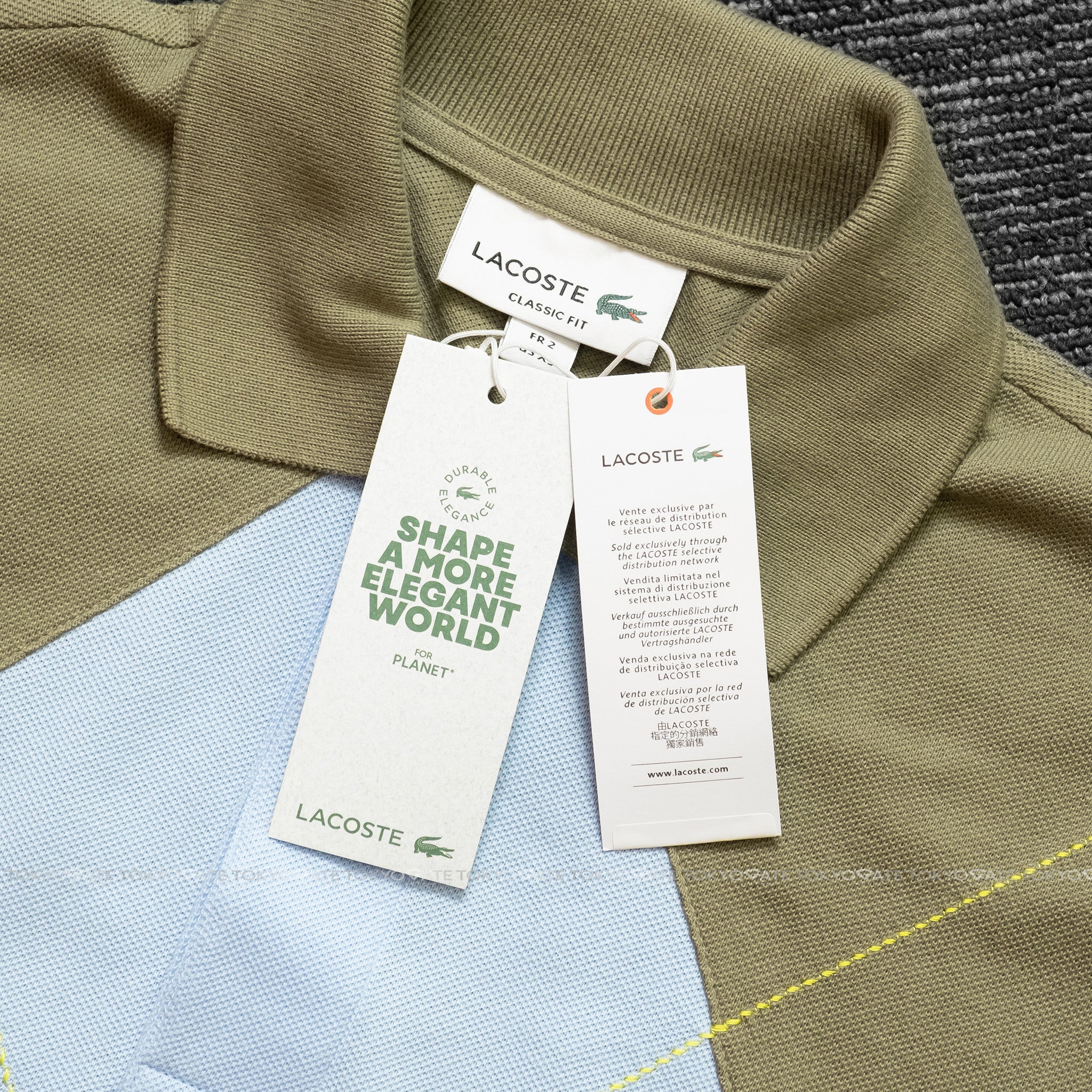 Áo polo Lacoste PH2809 IBC L.12.12 Argyle Polo Classic Fit