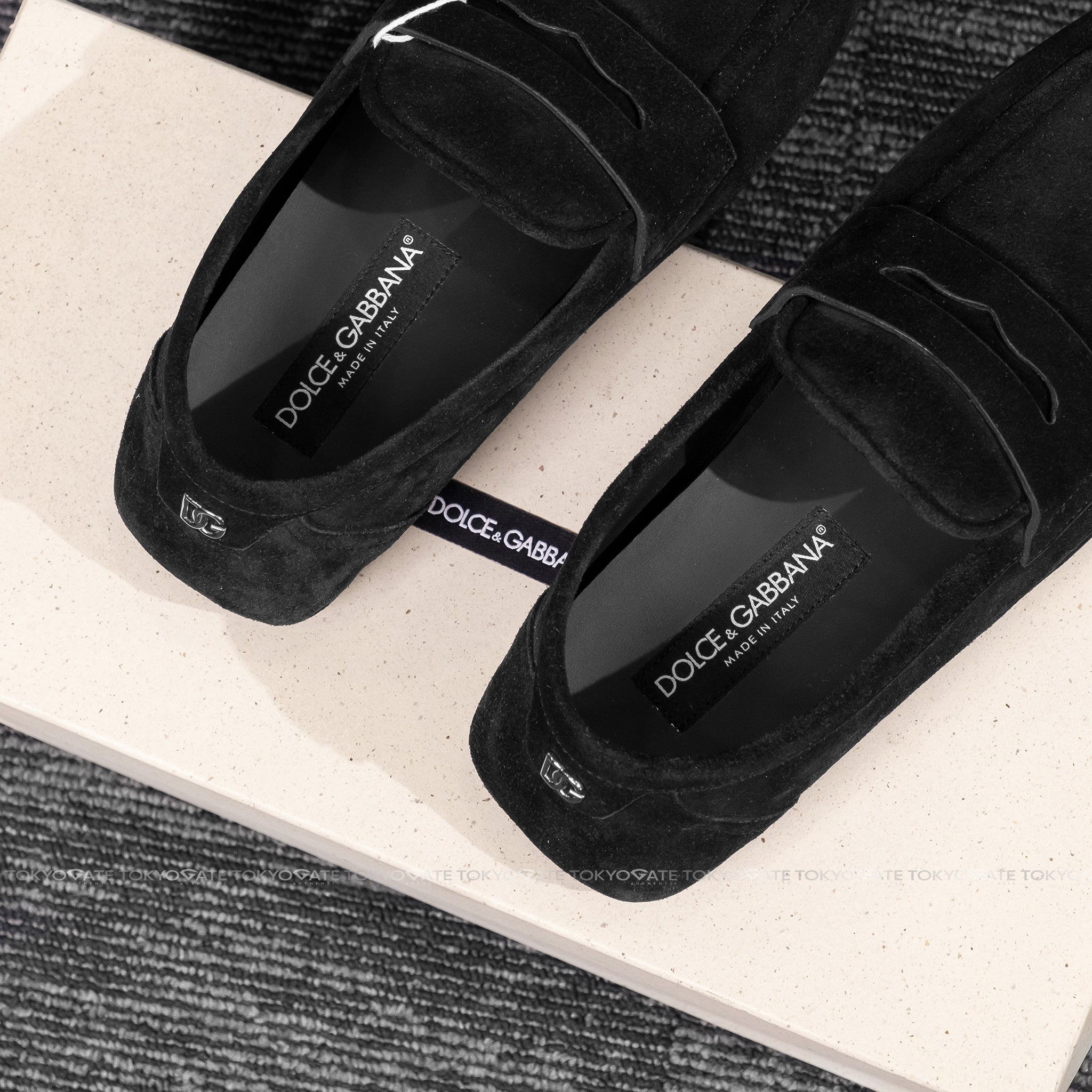 Giày D&G A50599 AS707 80999 Black Suede Leather