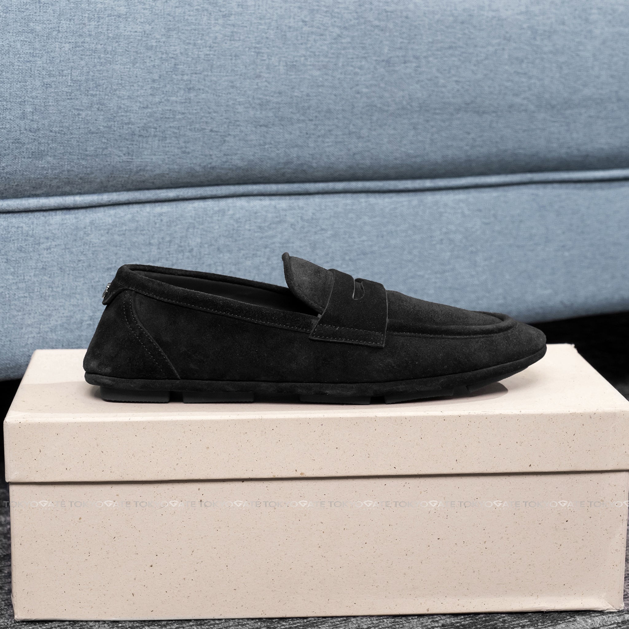 Giày D&G A50599 AS707 80999 Black Suede Leather