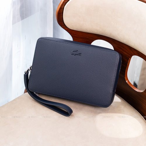 Clutch Lacoste NH2922CE 021 Chantaco Piqué Leather Zipped Pouch