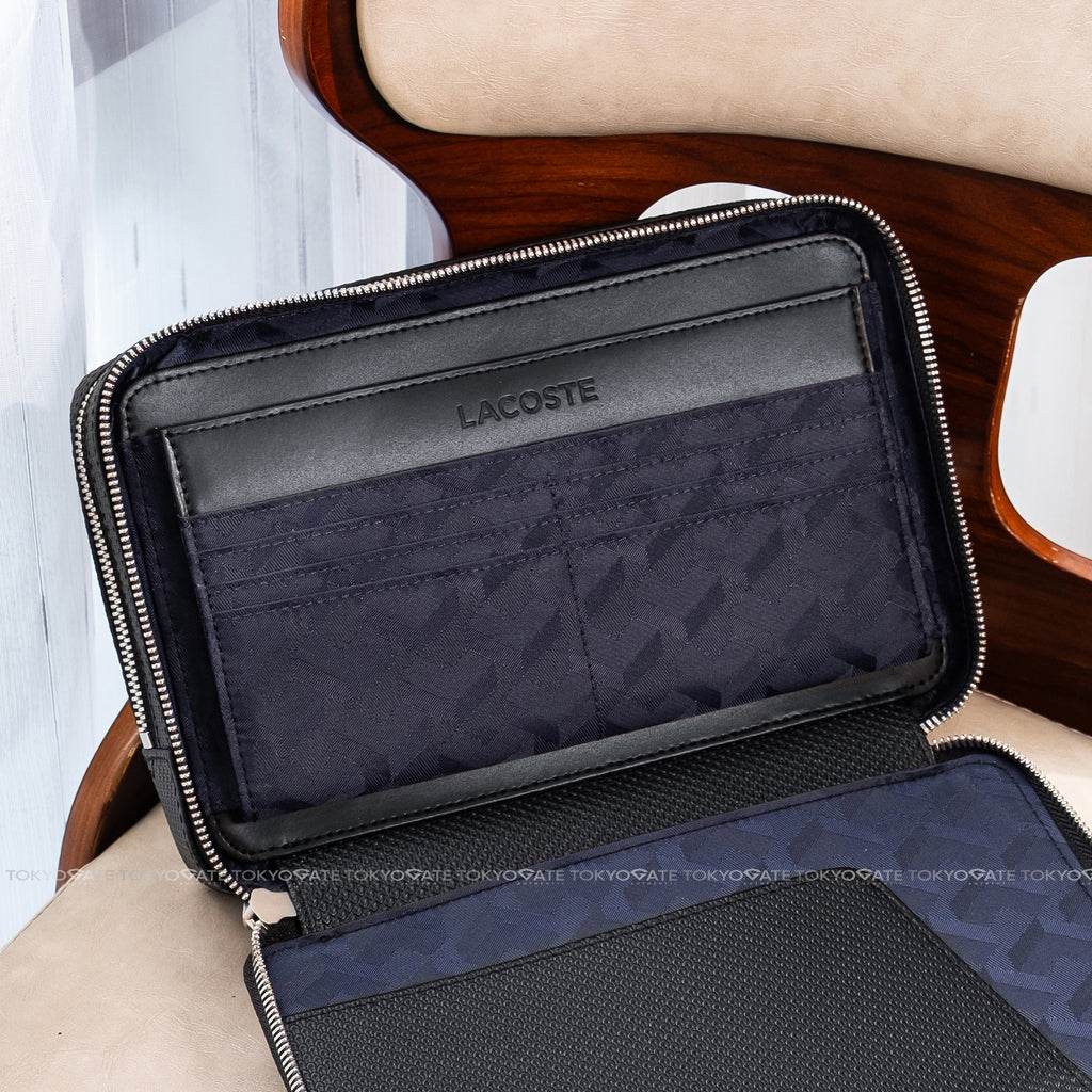 Clutch Lacoste NH2922CE 000 Chantaco Piqué Leather Zipped Pouch