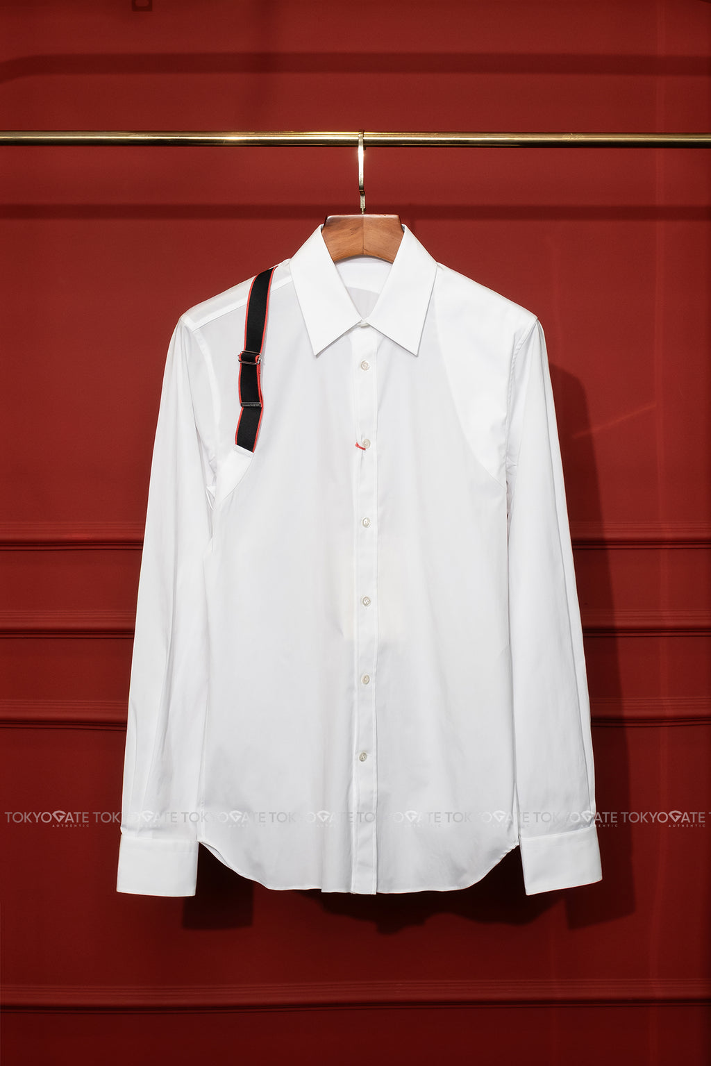 Áo sơ mi Alexander McQueen 615271 QRN44 White Slim Fit