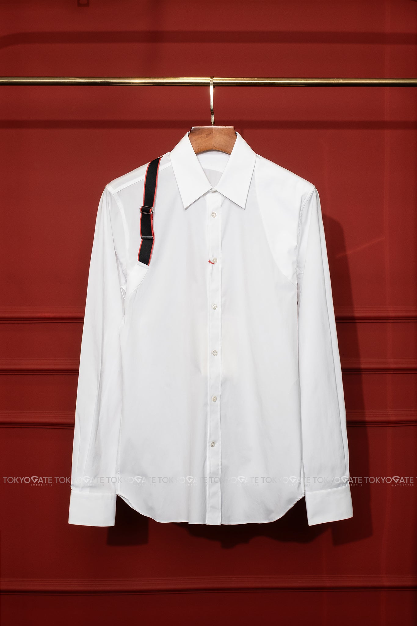 Áo sơ mi Alexander McQueen 615271 QRN44 White Slim Fit
