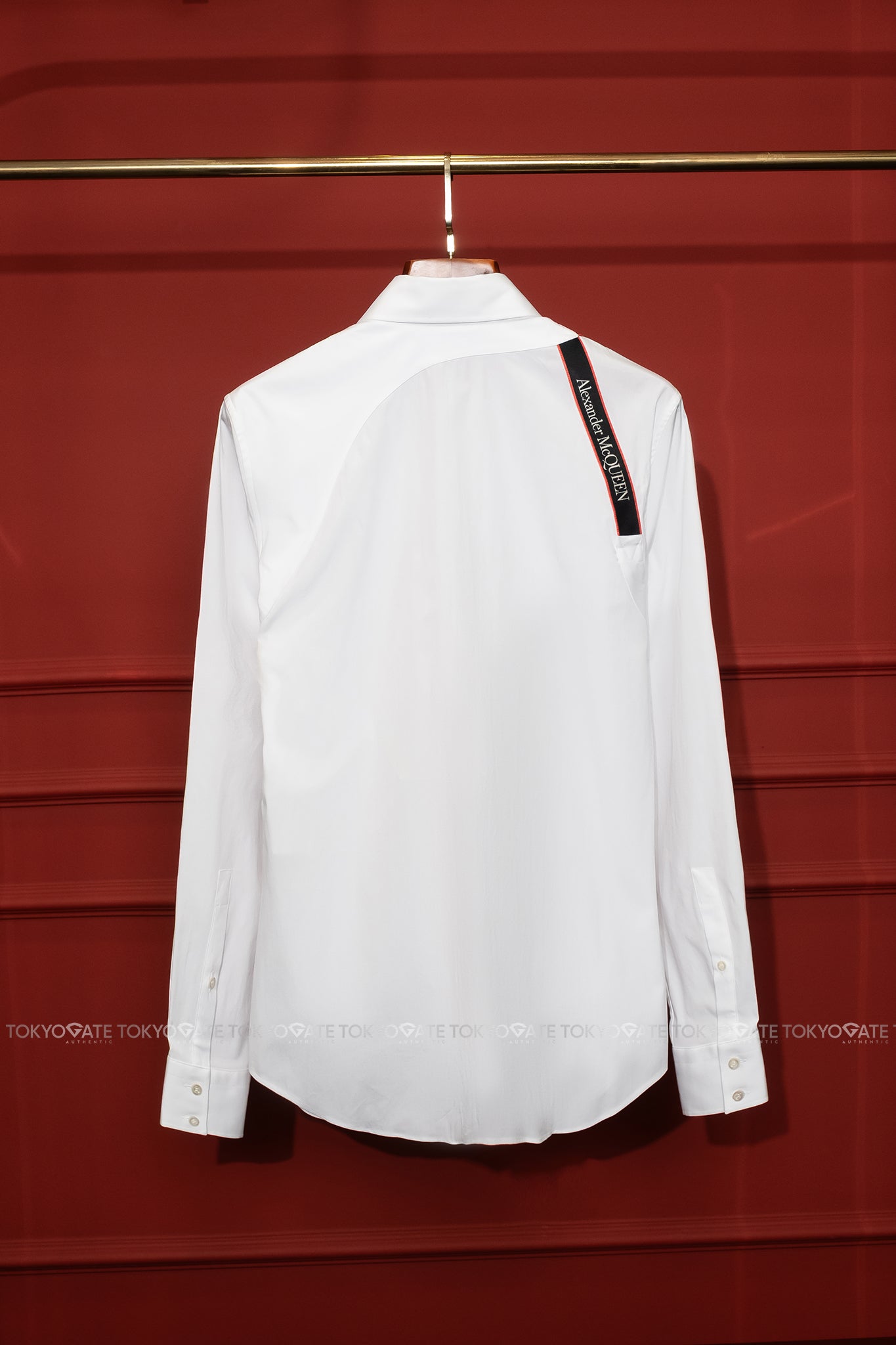 Áo sơ mi Alexander McQueen 615271 QRN44 White Slim Fit