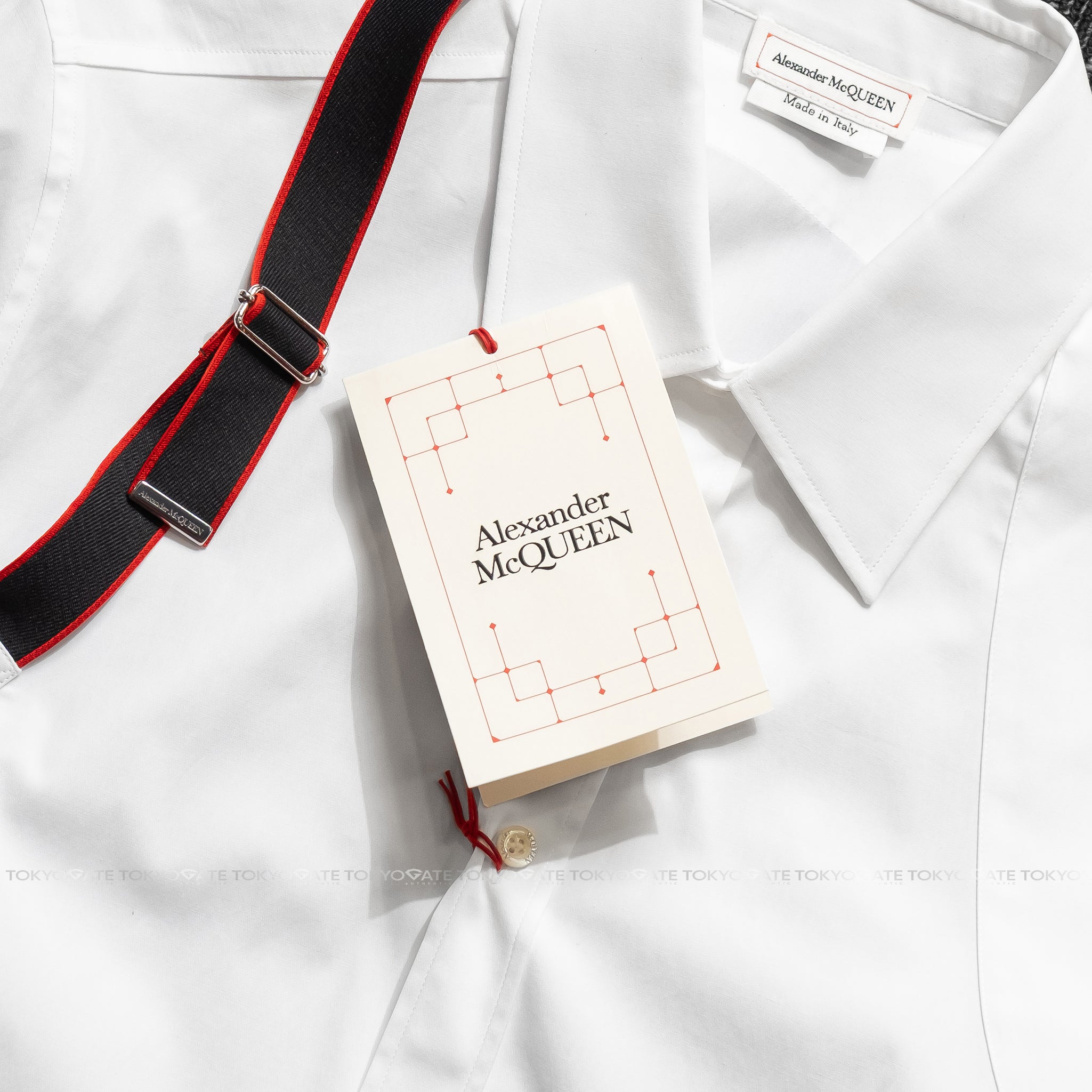 Áo sơ mi Alexander McQueen 615271 QRN44 White Slim Fit