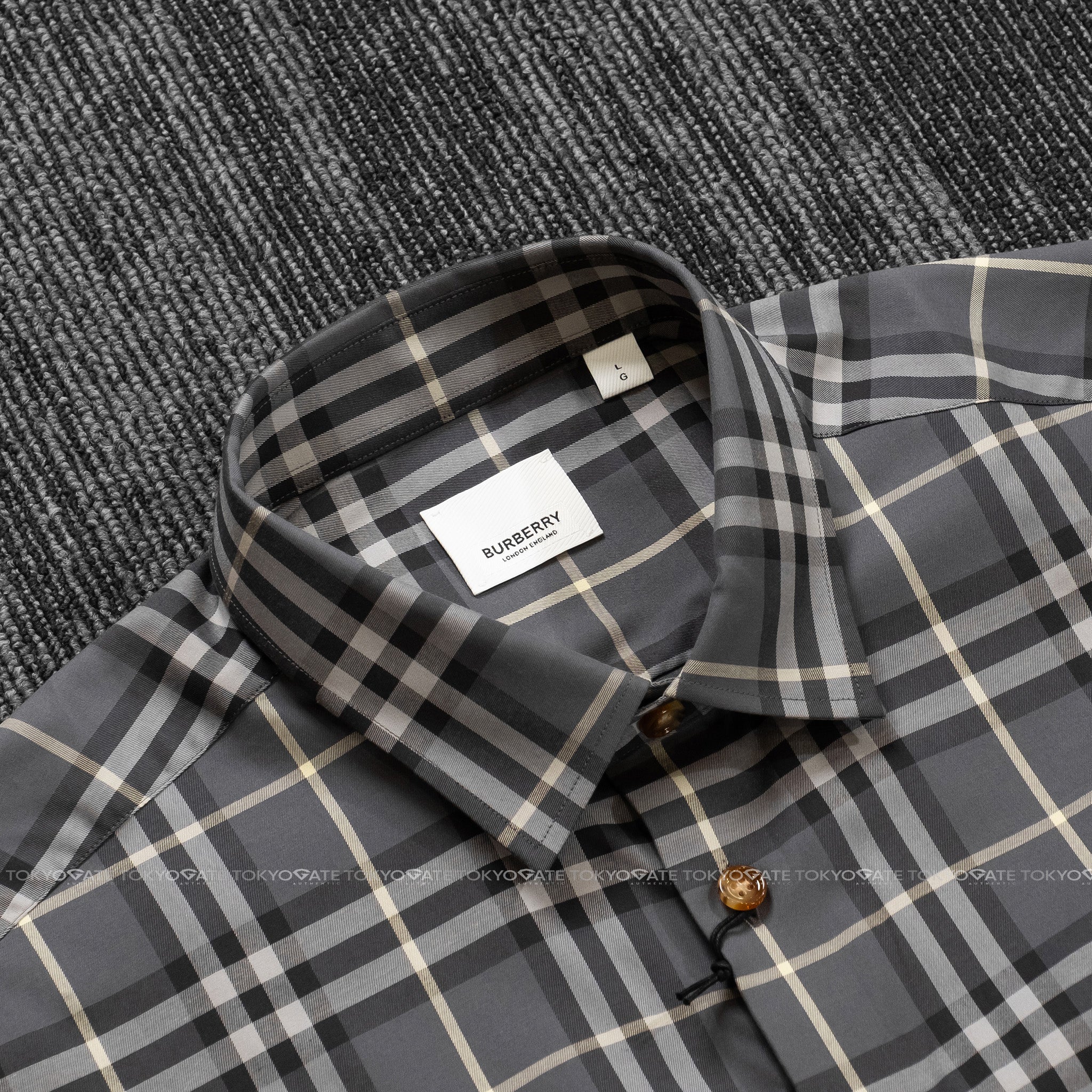 Áo sơ mi Burberry LS Shefford Seal Grey Slim Fit