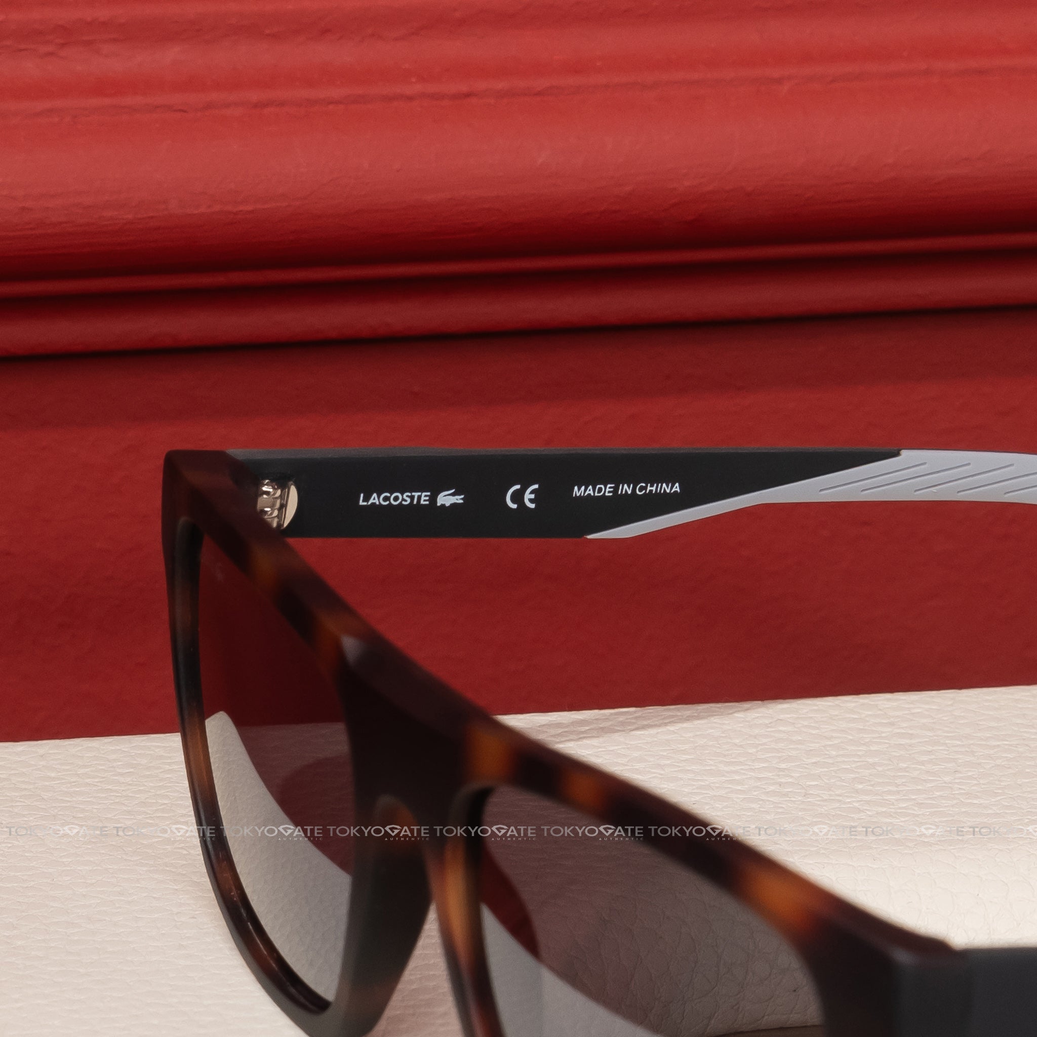 Kính Lacoste L957S-230-56 Rectangular Amber Sunglasses - 56