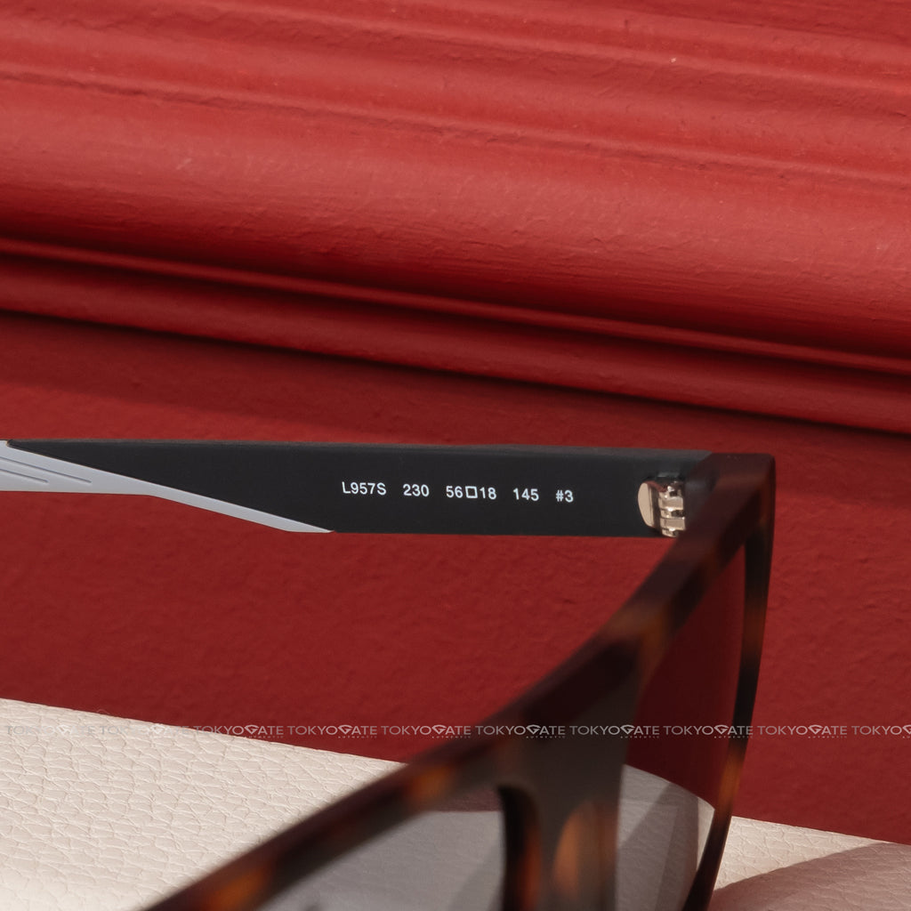 Kính Lacoste L957S-230-56 Rectangular Amber Sunglasses - 56
