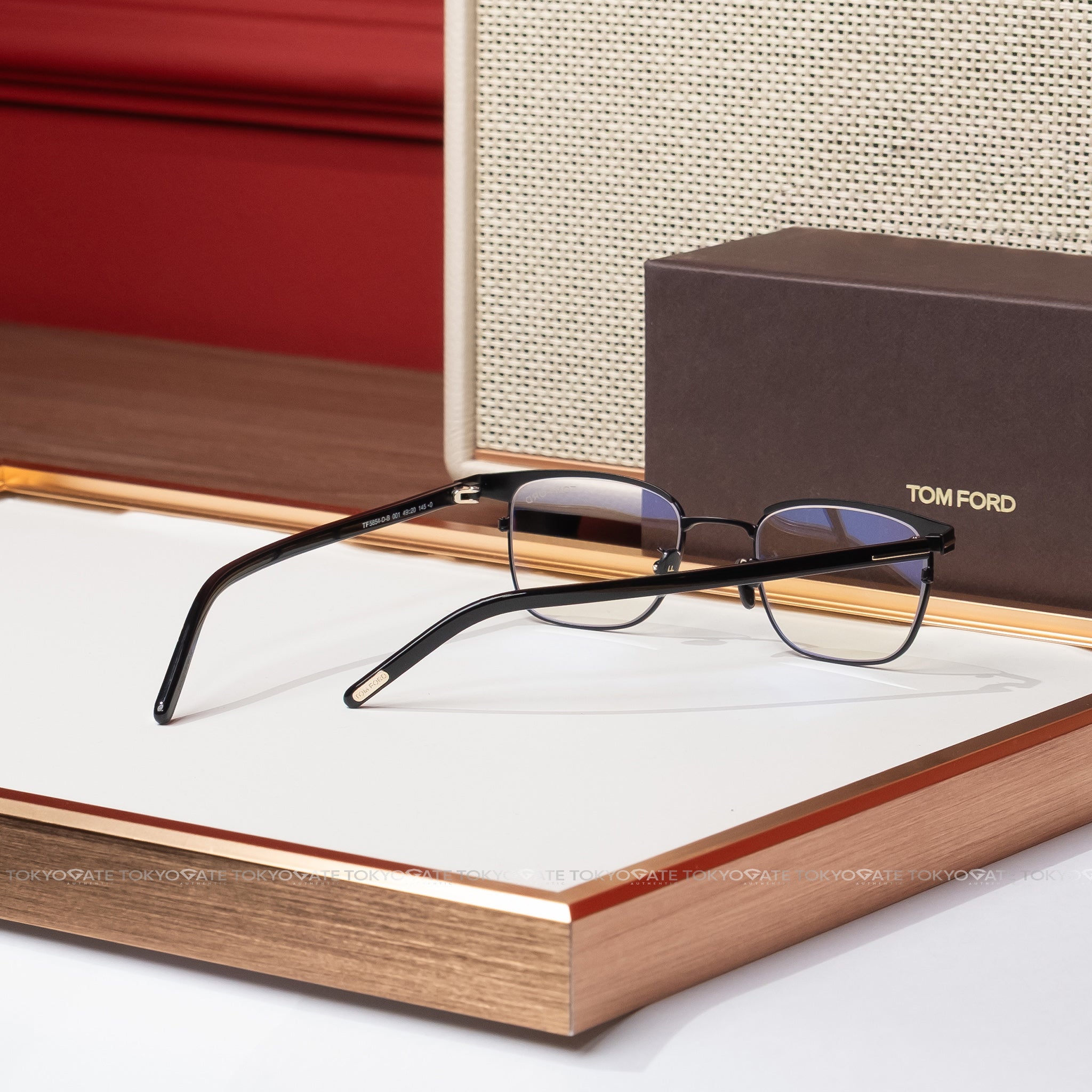 Kính Tom Ford FT5854-D-B-001-49 Square Black Opticals - 49