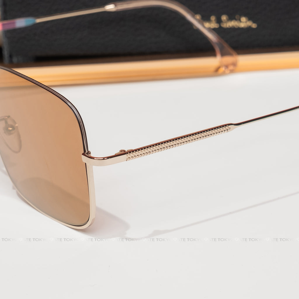 Kính Paul Smith PSSN02855CASSIDY-003 Square Gold Brown Sunglasses - 55