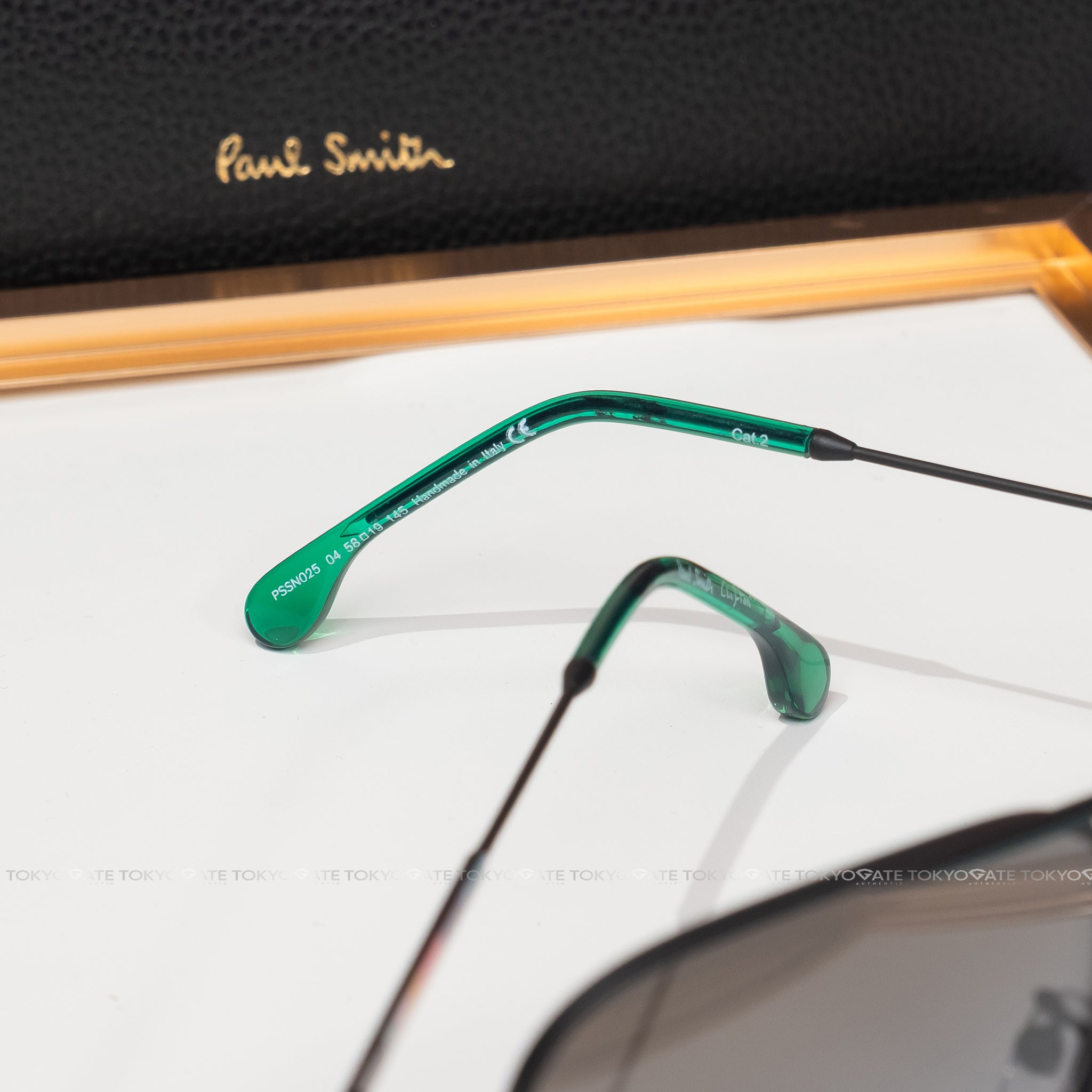 Kính Paul Smith PSSN02558-004-58 Rectangular Sunglasses Green Black